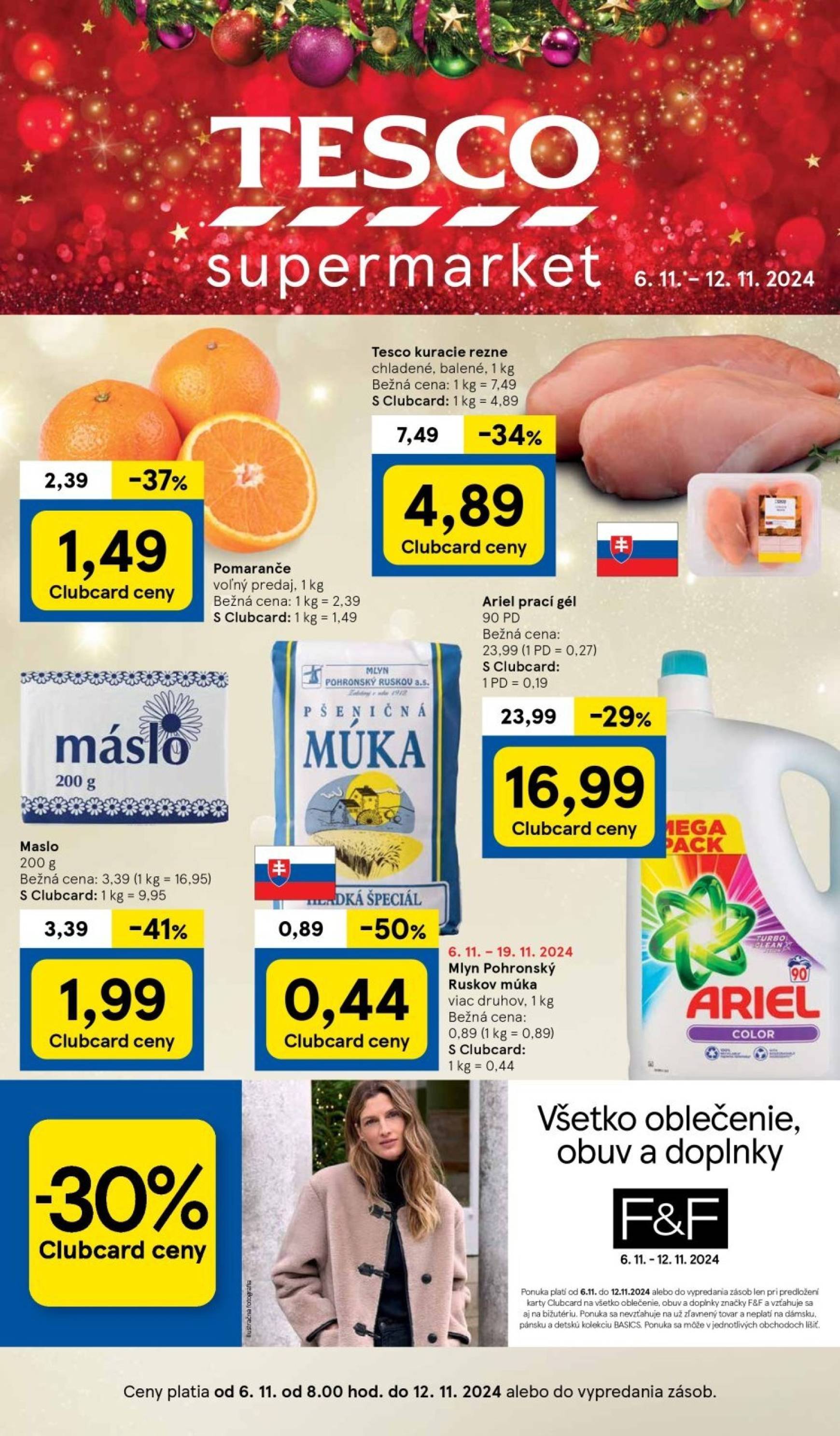 Tesco Supermarket leták platný od 06.11. - 12.11.