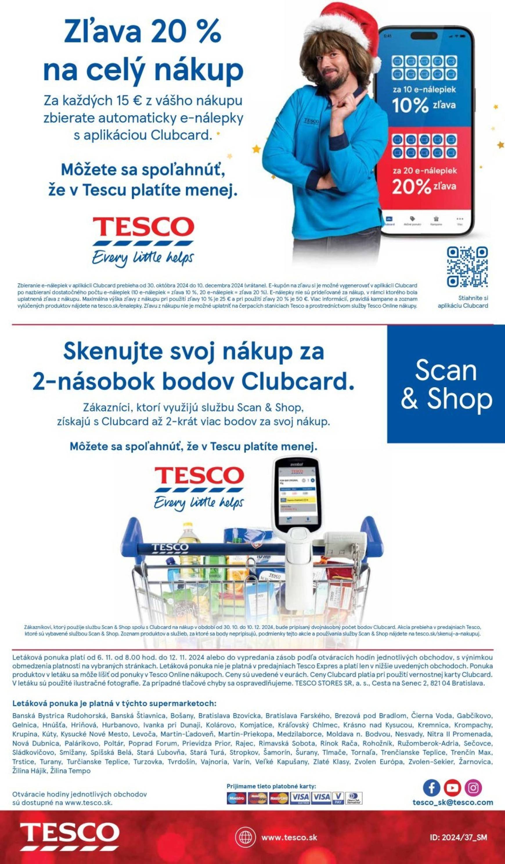 Tesco Supermarket leták platný od 06.11. - 12.11. 27