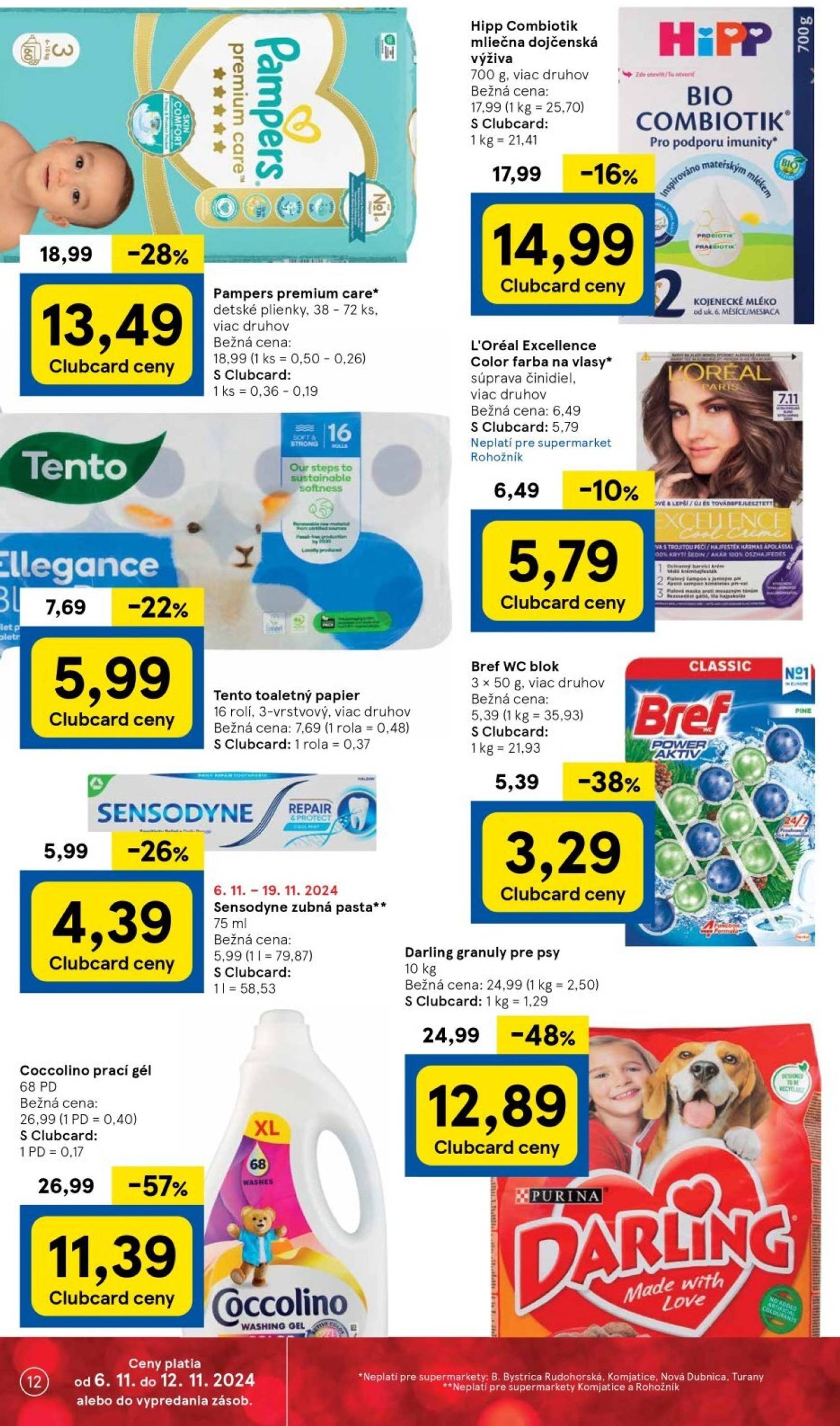 Tesco Supermarket leták platný od 06.11. - 12.11. 12