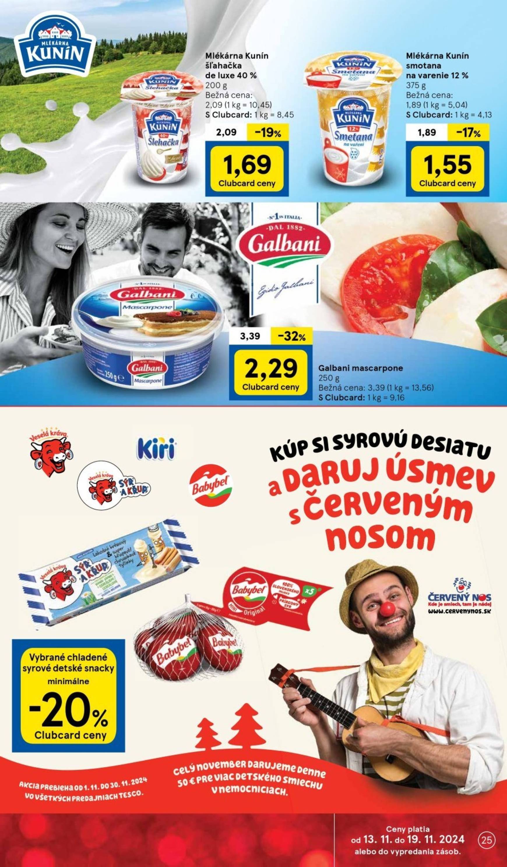 Tesco Supermarket leták platný od 13.11. - 19.11. 25