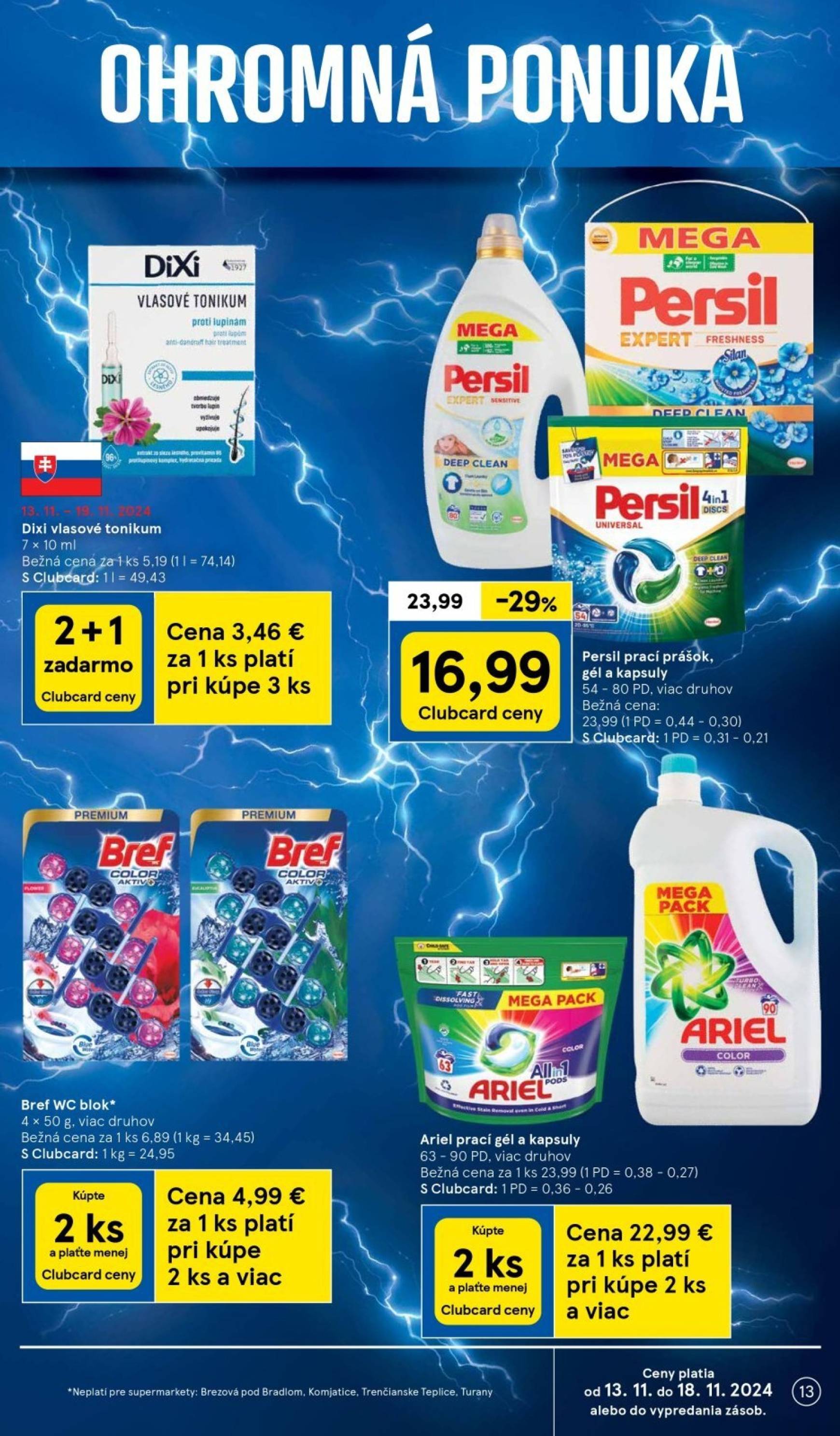 Tesco Supermarket leták platný od 13.11. - 19.11. 13