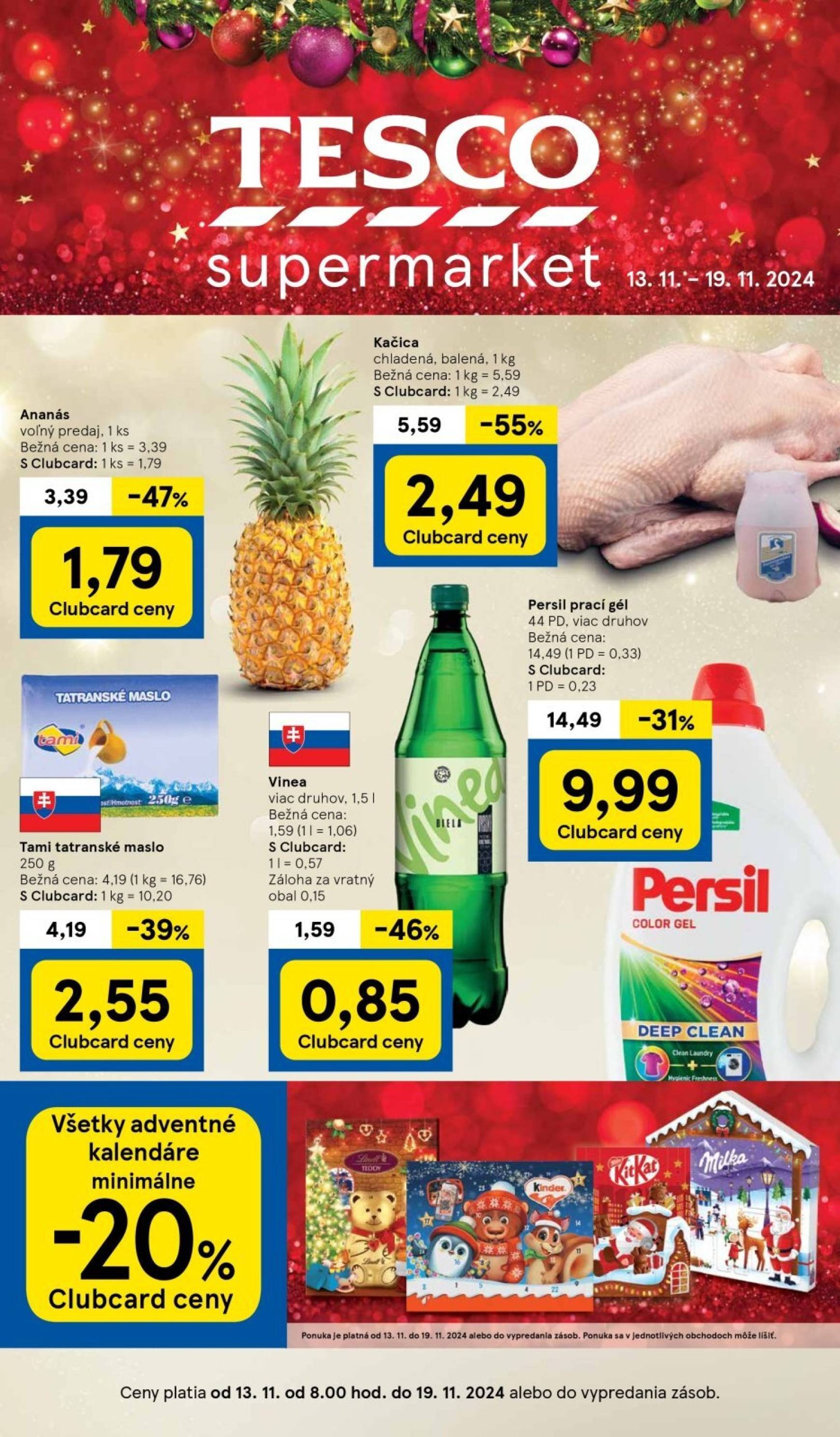 Tesco Supermarket leták platný od 13.11. - 19.11.