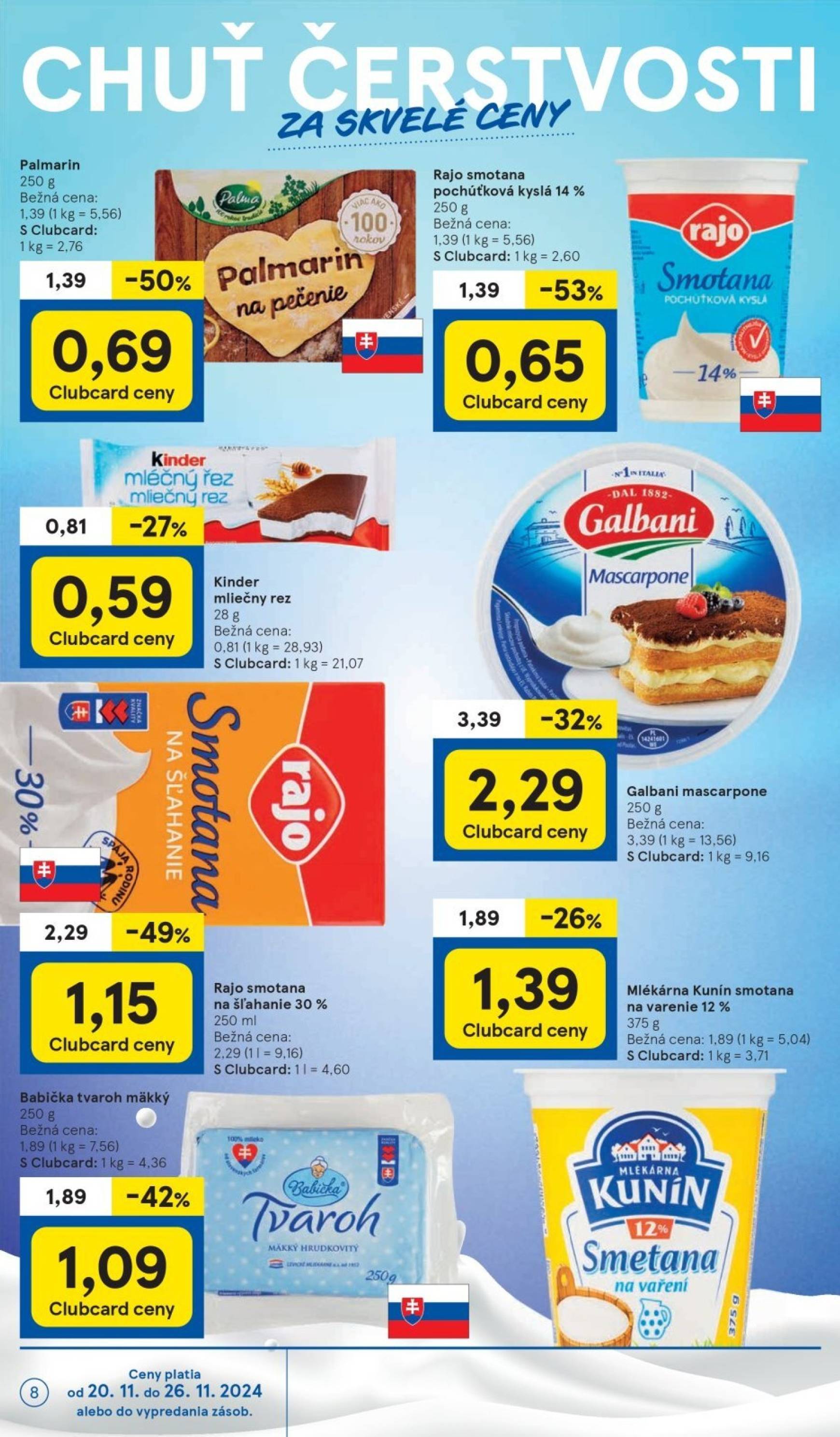 Tesco Supermarket leták platný od 20.11. - 26.11. 8