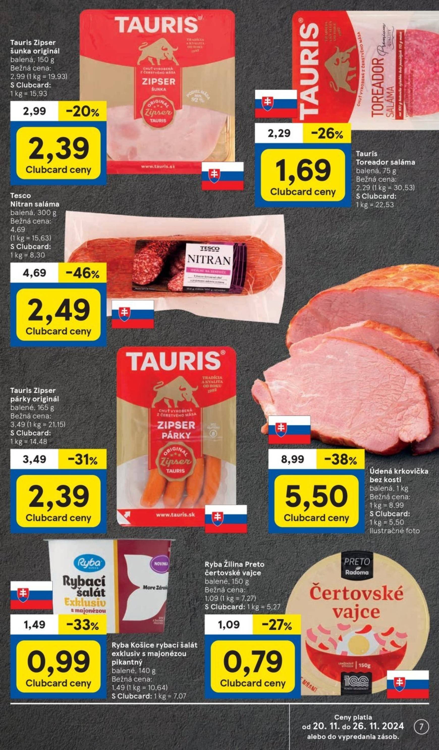 Tesco Supermarket leták platný od 20.11. - 26.11. 7