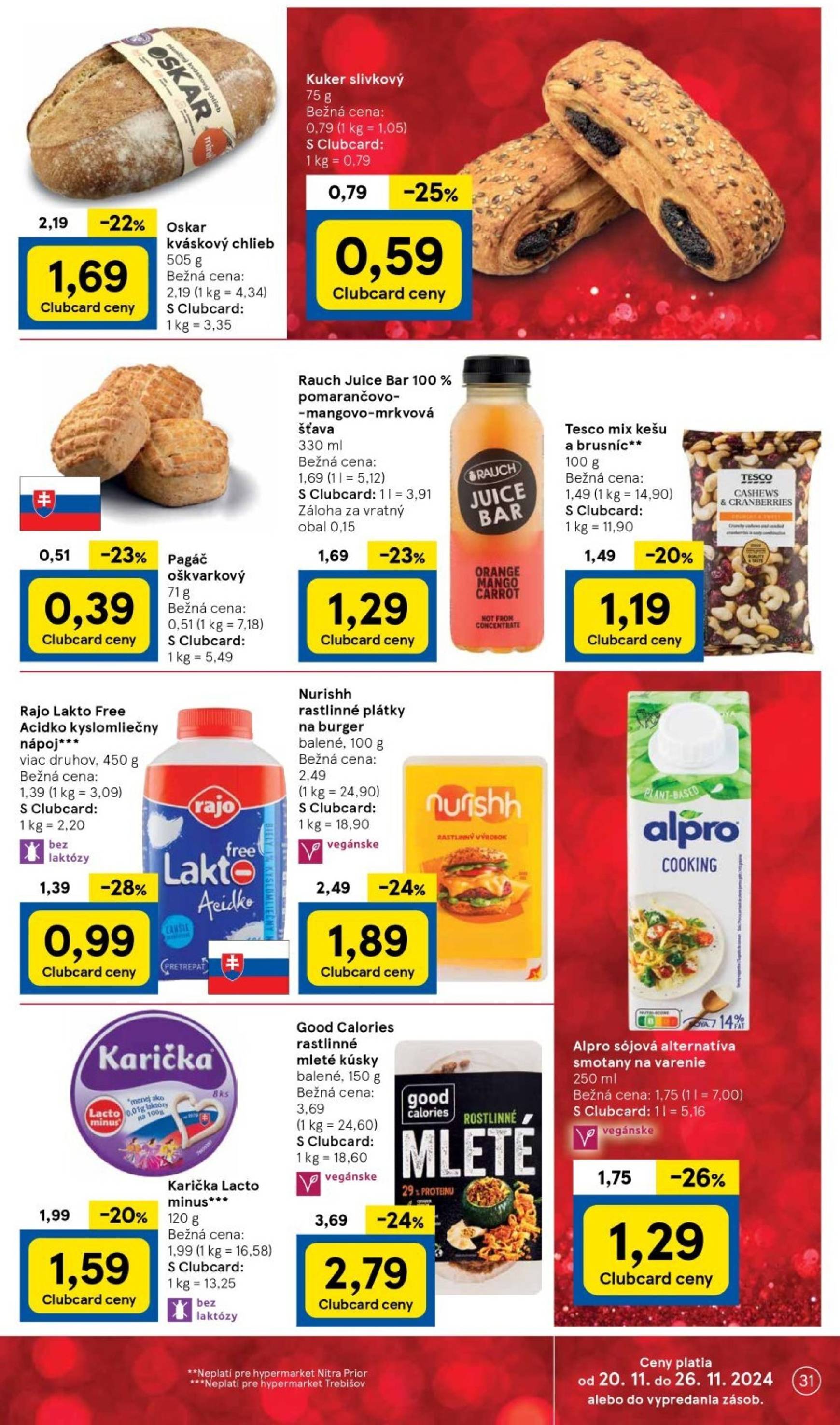 Tesco leták platný od 20.11. - 28.11. 31