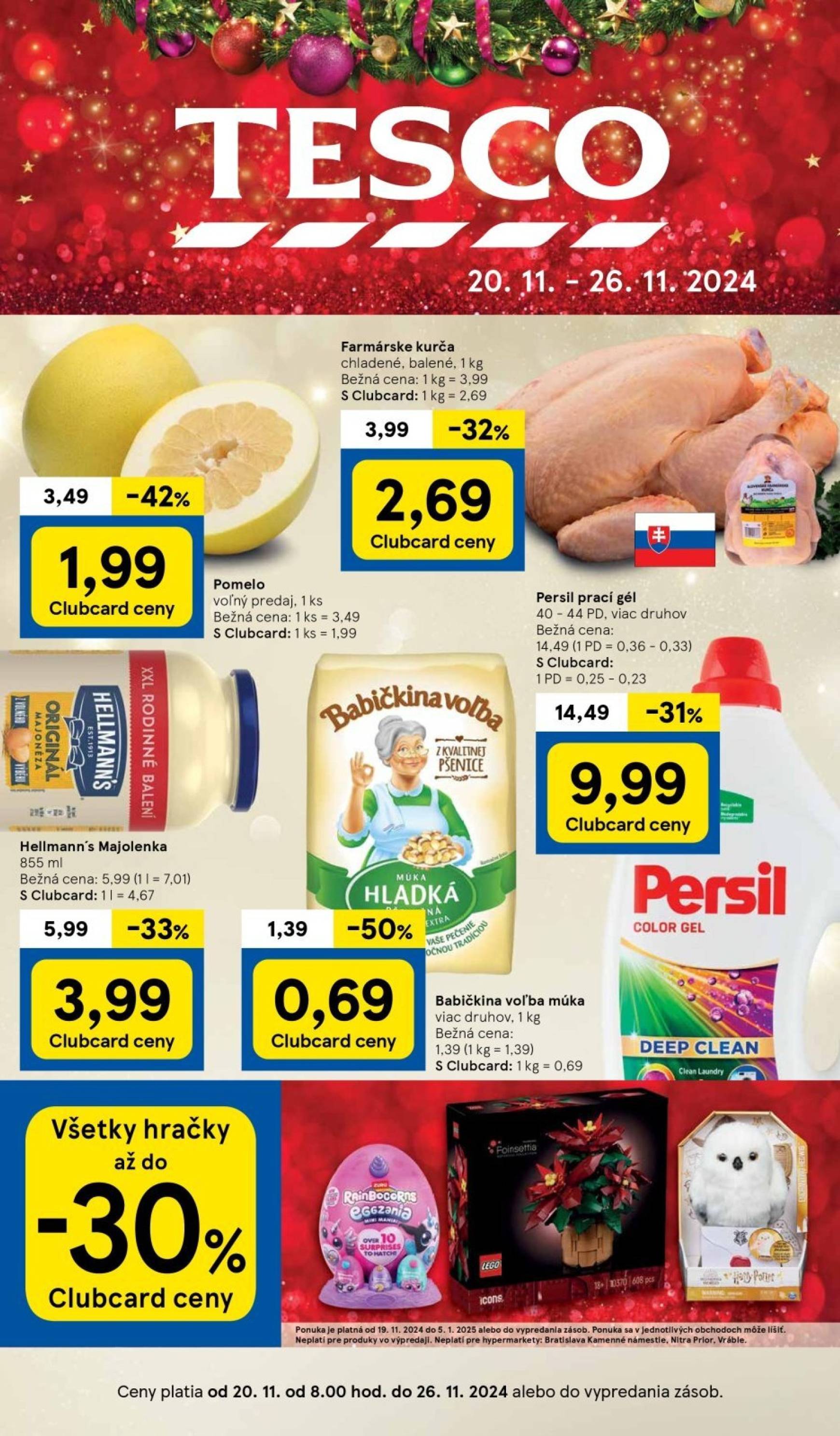 Tesco leták platný od 20.11. - 28.11.