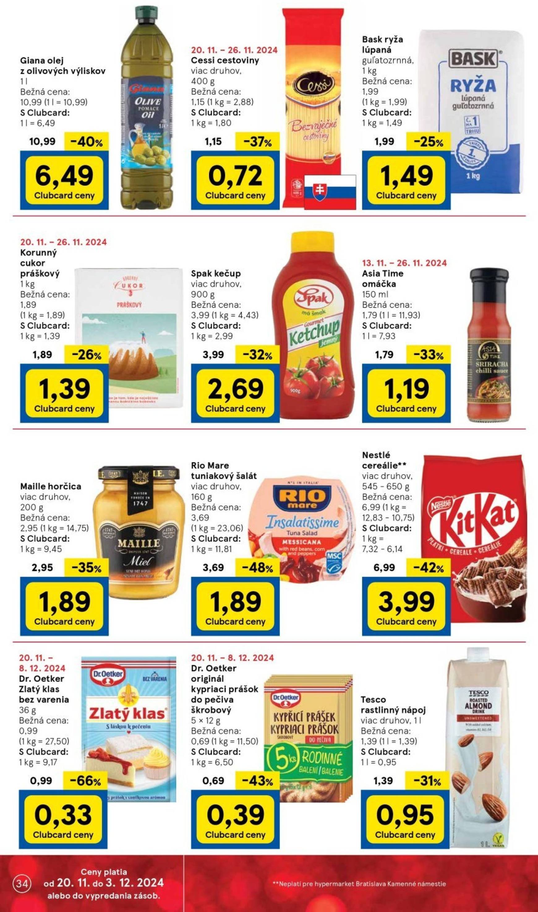 Tesco leták platný od 20.11. - 28.11. 34