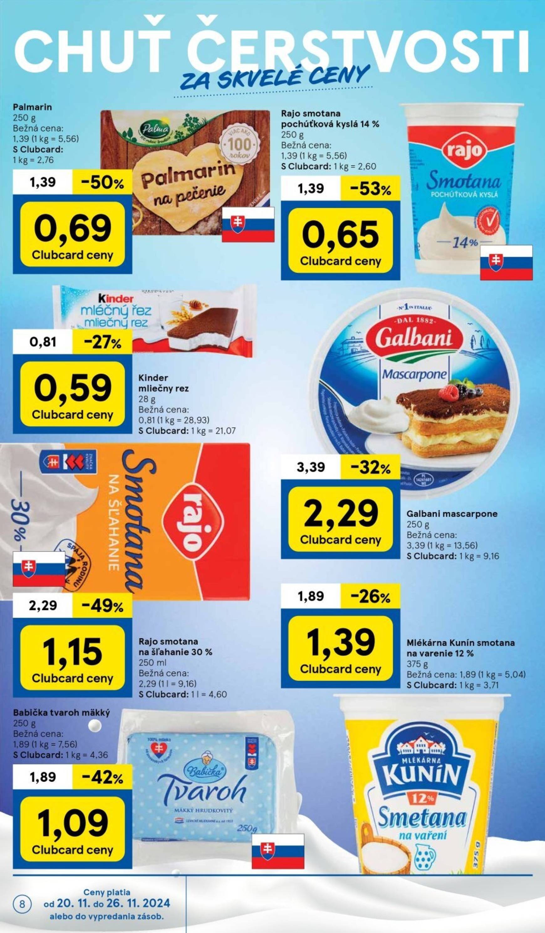 Tesco leták platný od 20.11. - 28.11. 8