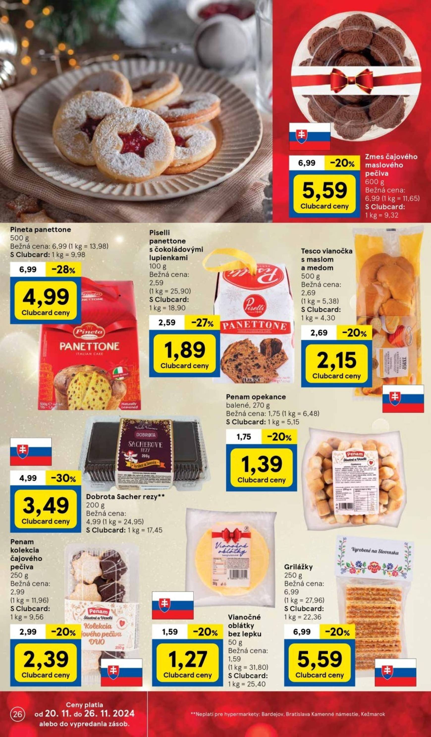 Tesco leták platný od 20.11. - 28.11. 26