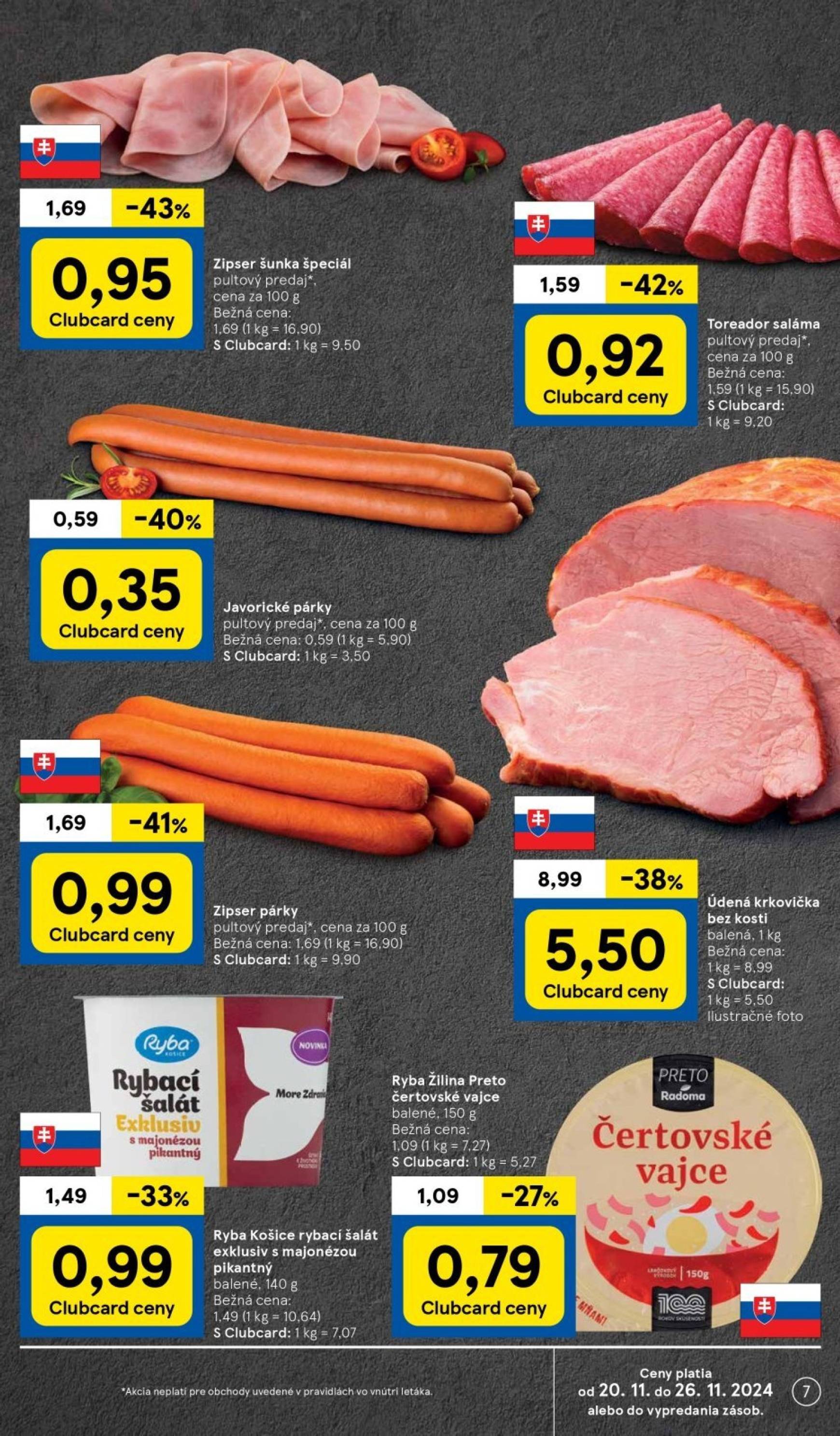 Tesco leták platný od 20.11. - 28.11. 7