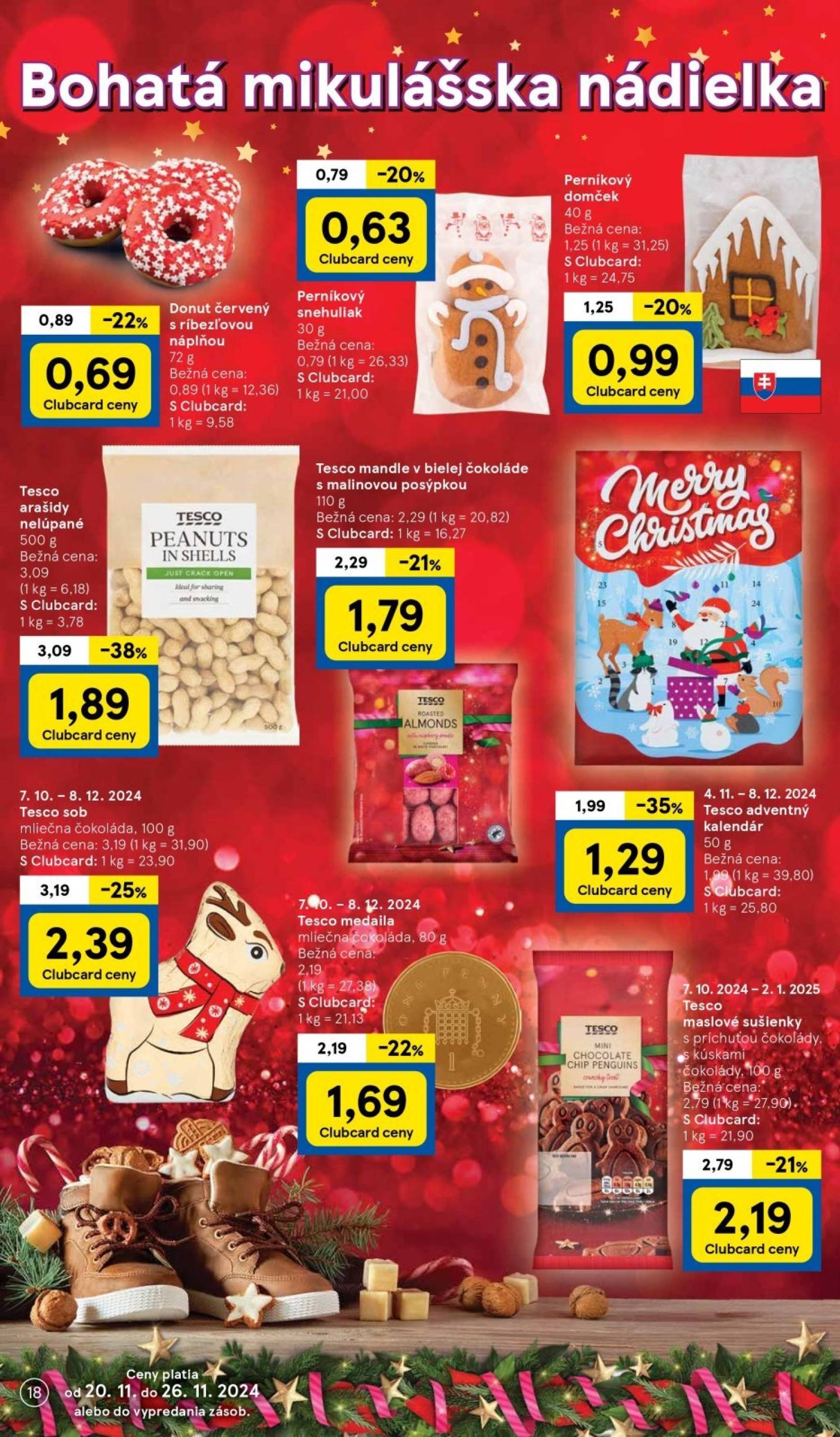 Tesco leták platný od 20.11. - 28.11. 18