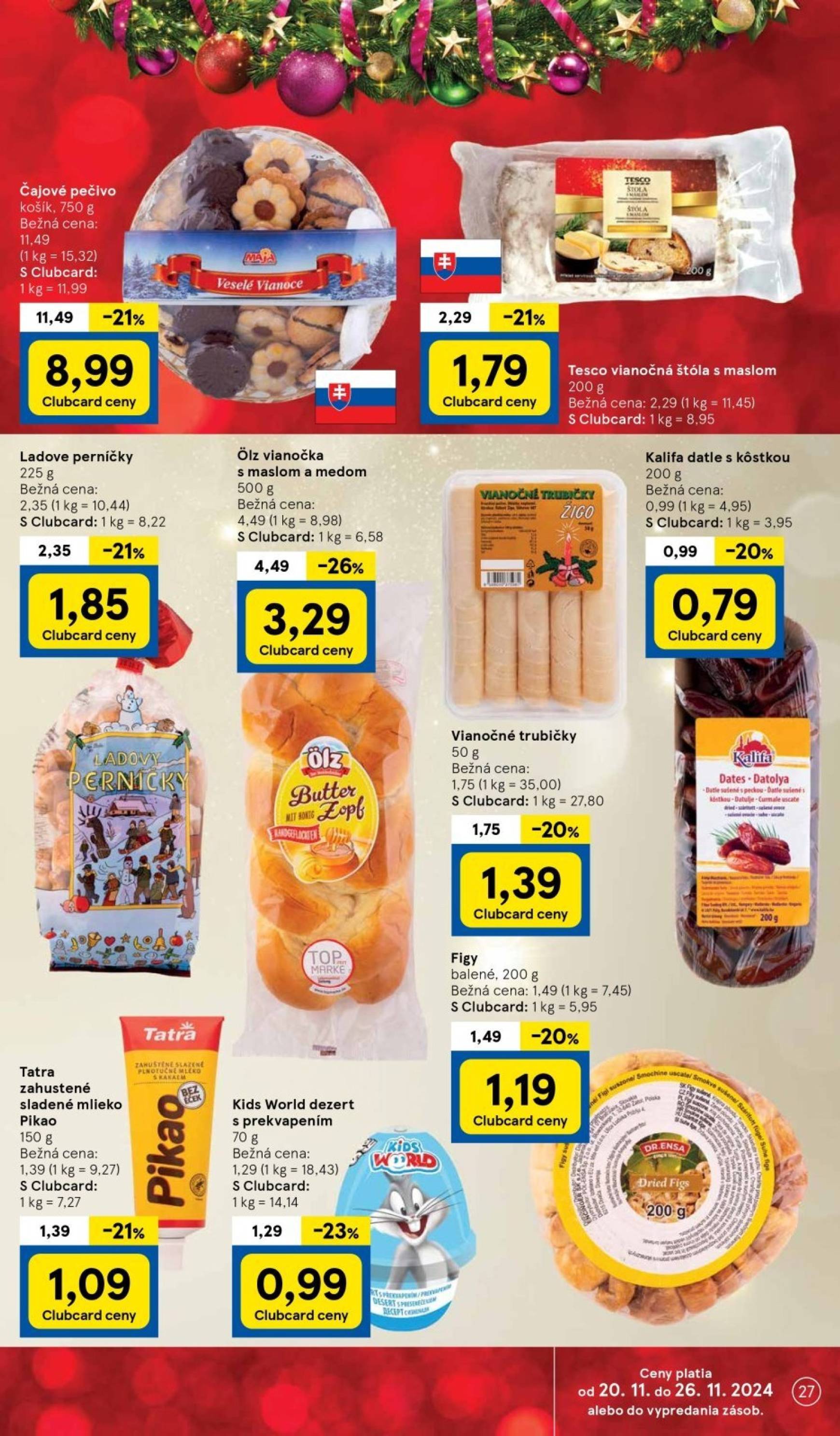 Tesco leták platný od 20.11. - 28.11. 27