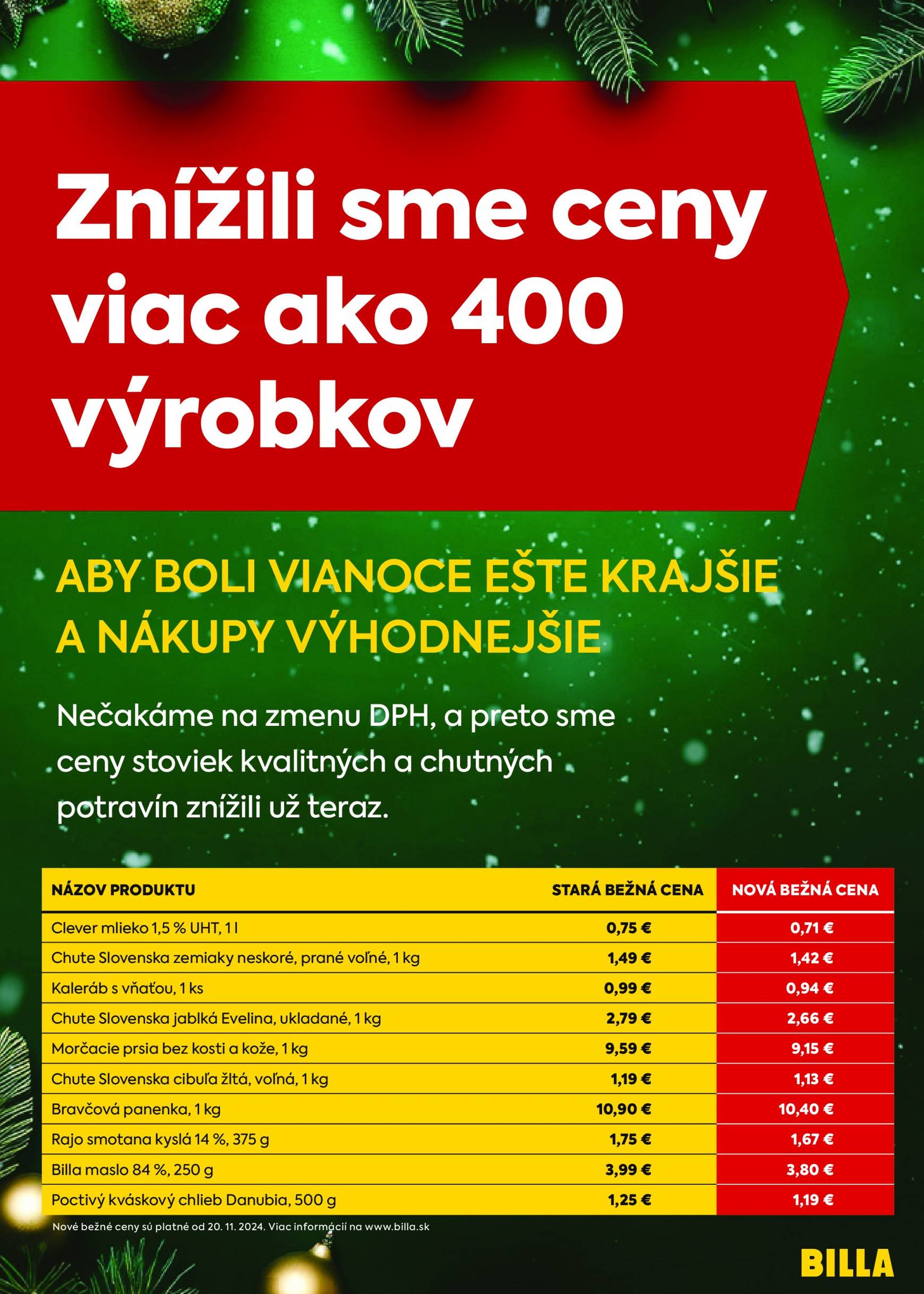 Billa leták platný od 20.11. - 26.11. 5