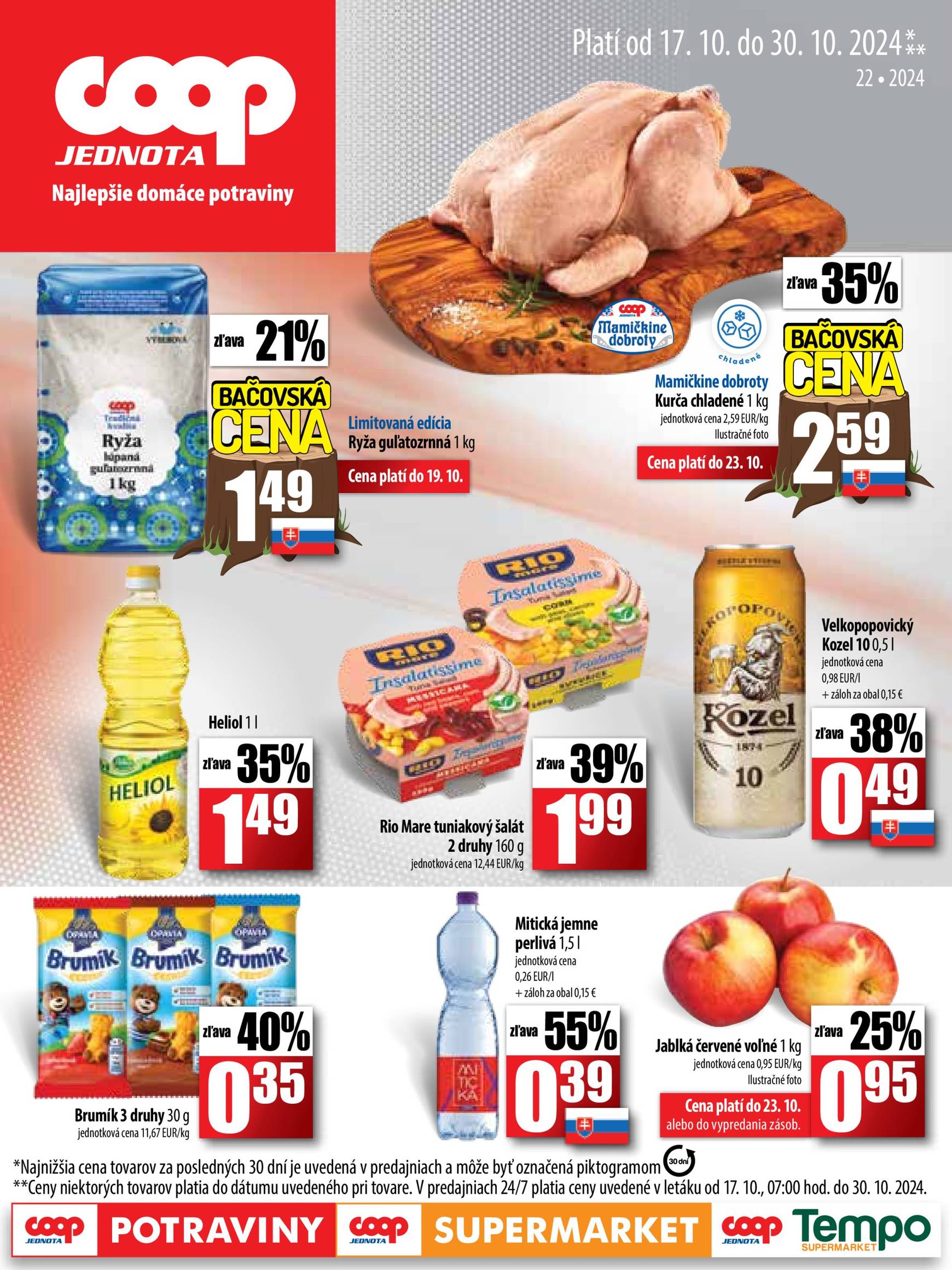 COOP Jednota leták platný od 17.10. - 30.10.