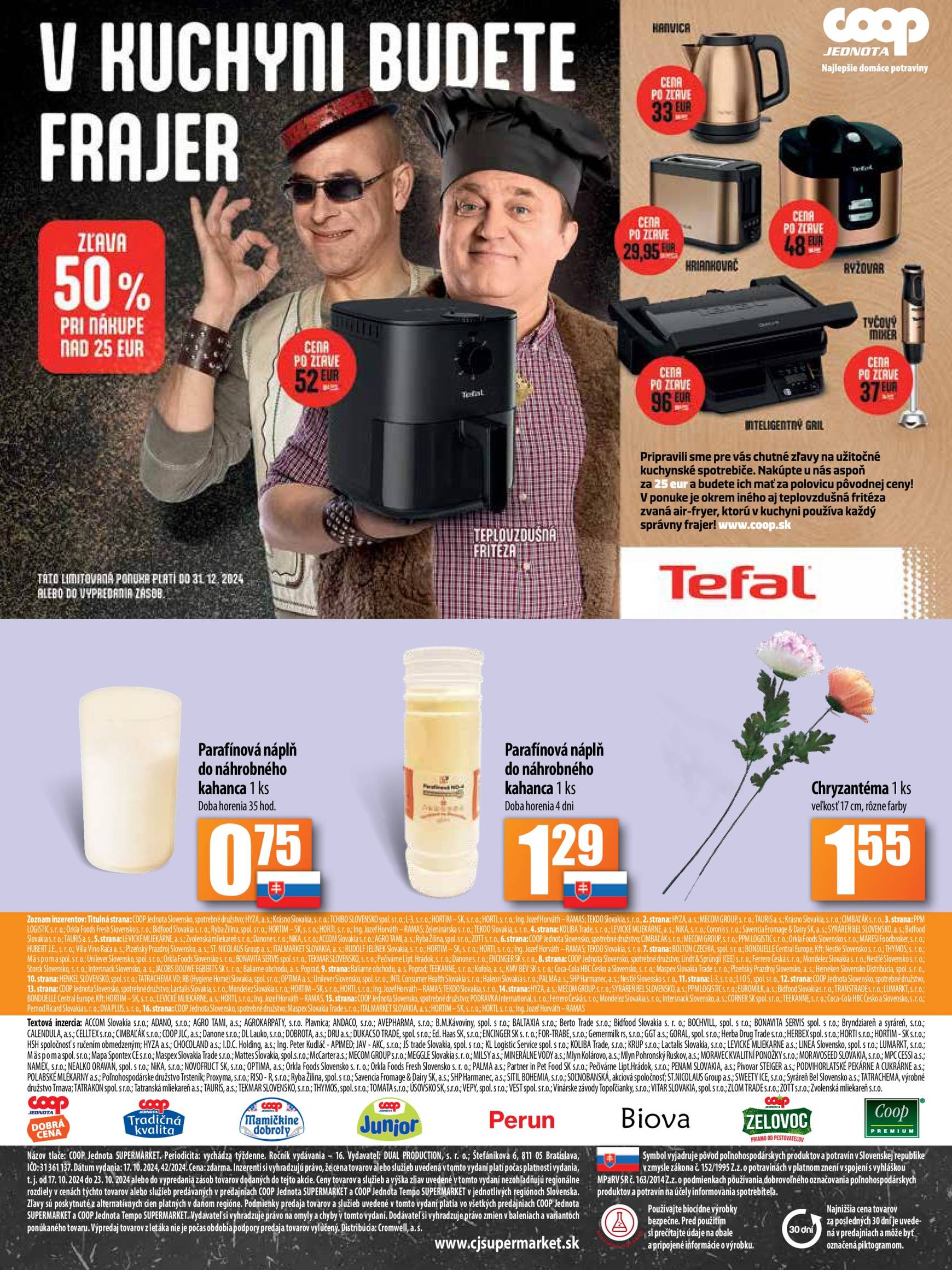 COOP Jednota - Tempo leták platný od 17.10. - 23.10. 11