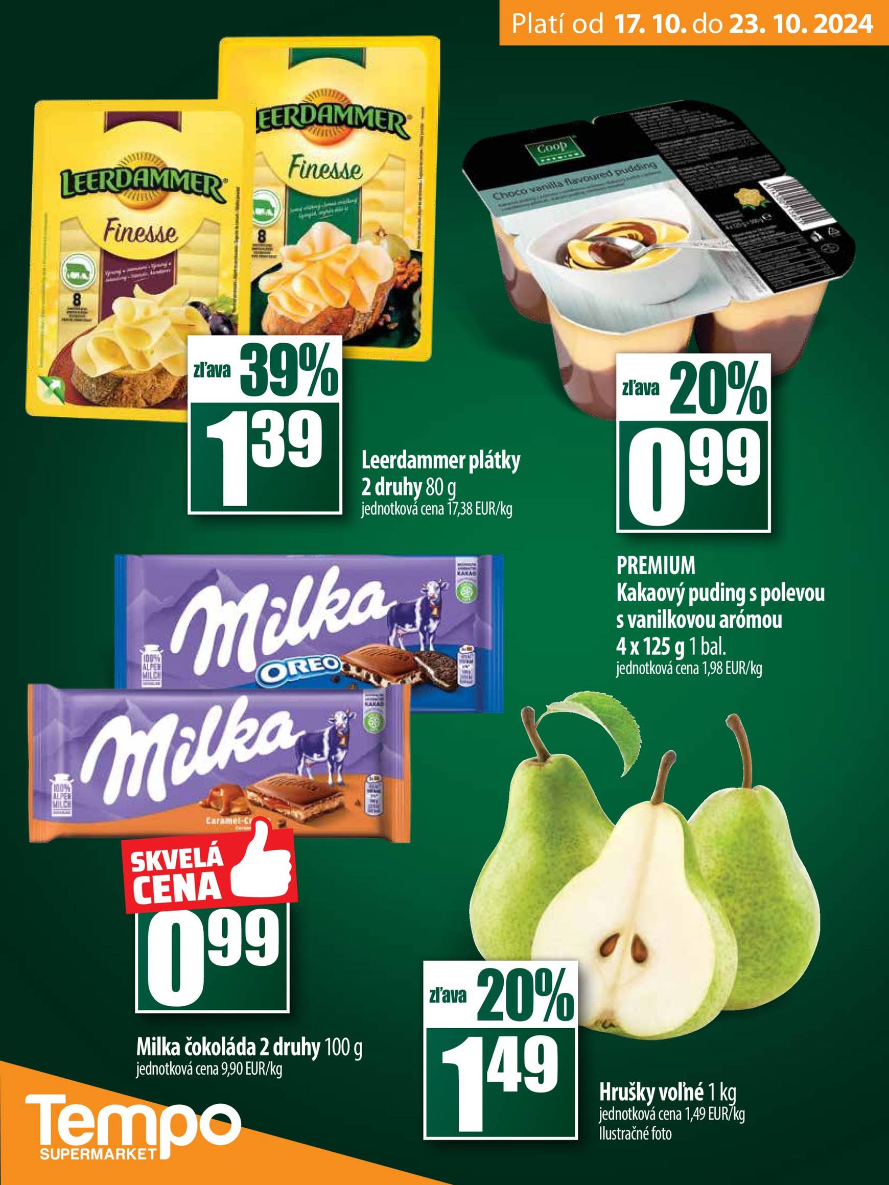 COOP Jednota - Tempo leták platný od 17.10. - 23.10. 13