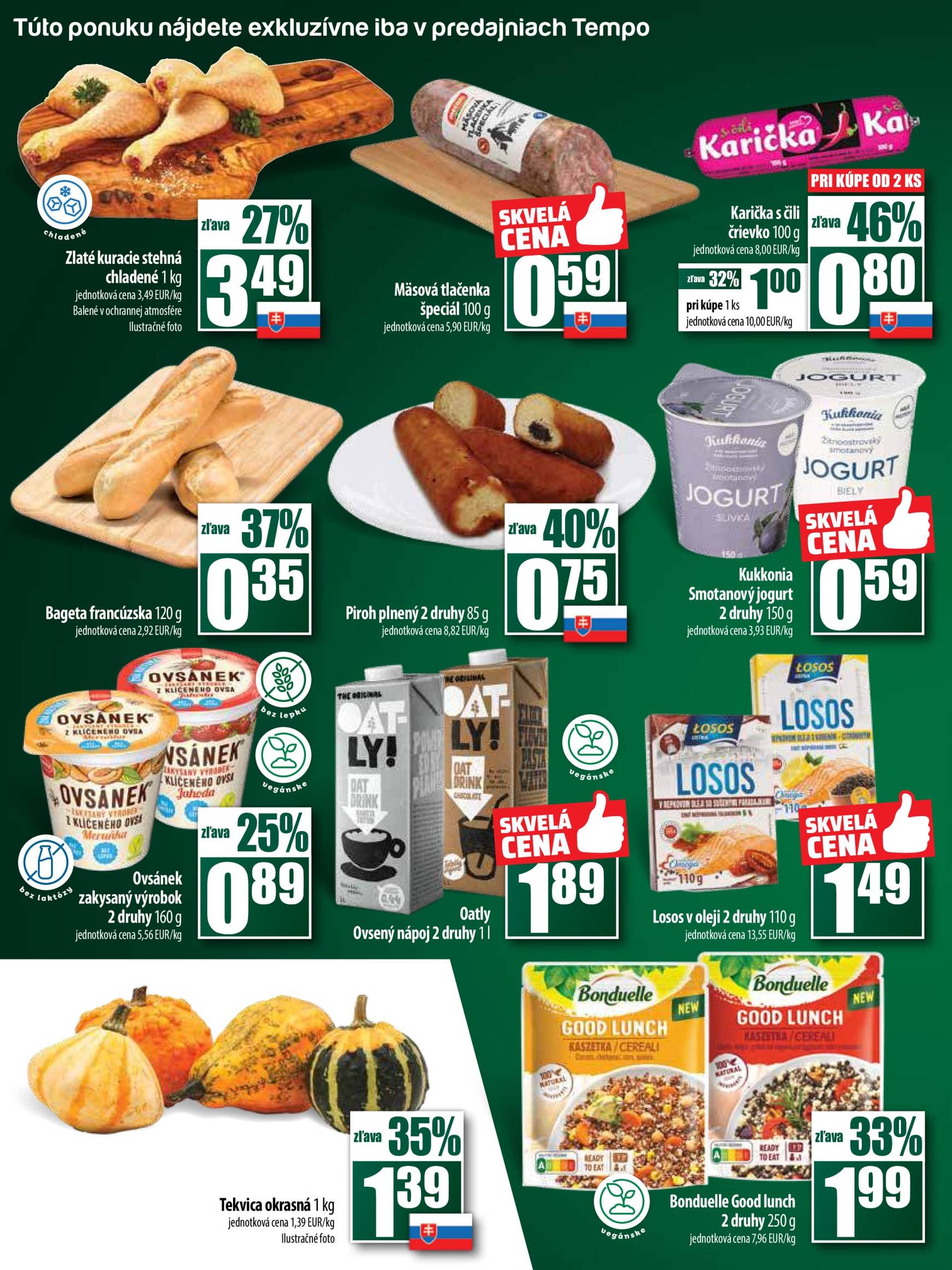 COOP Jednota - Tempo leták platný od 17.10. - 23.10. 14