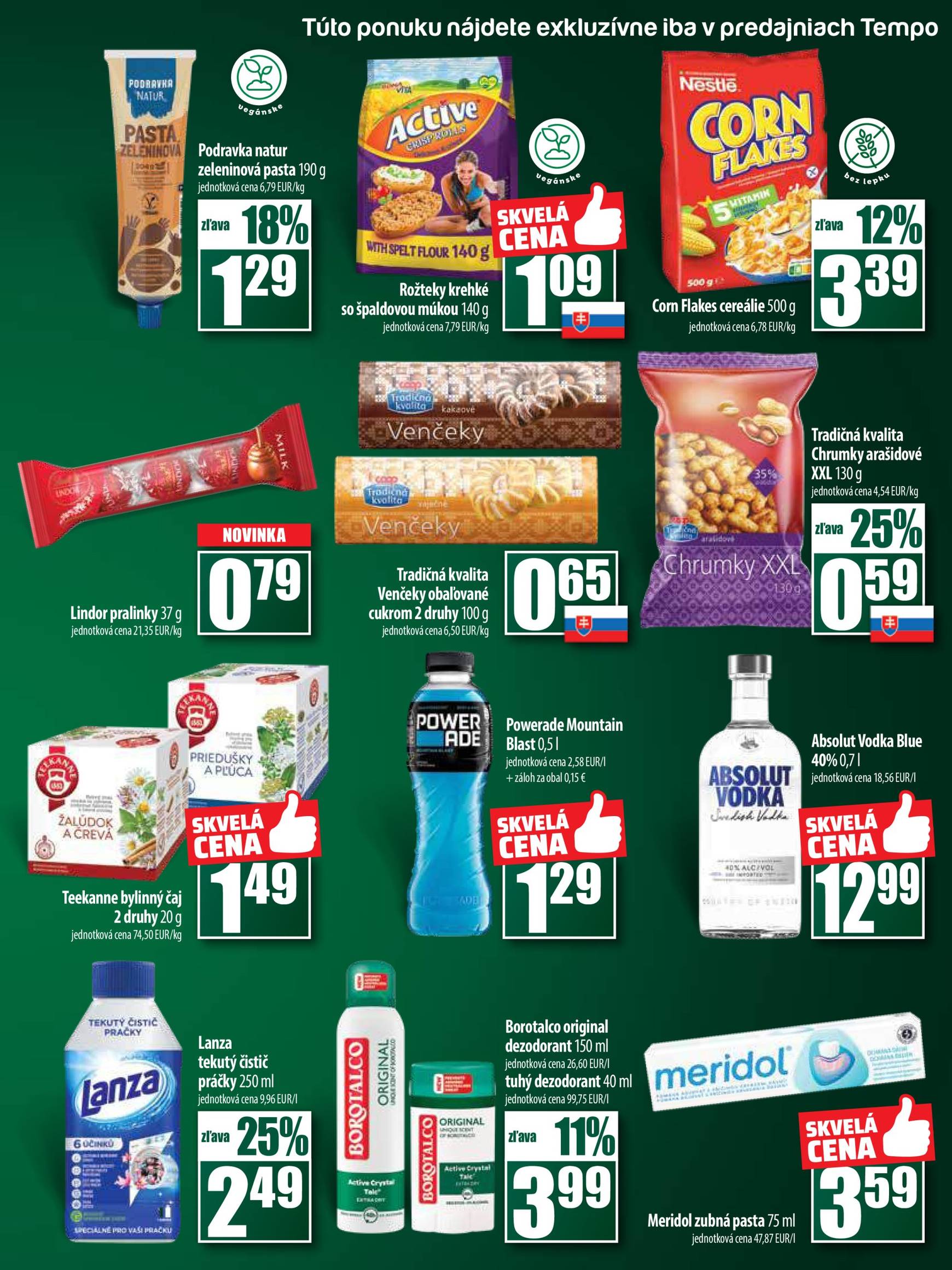 COOP Jednota - Tempo leták platný od 14.11. - 20.11. 15