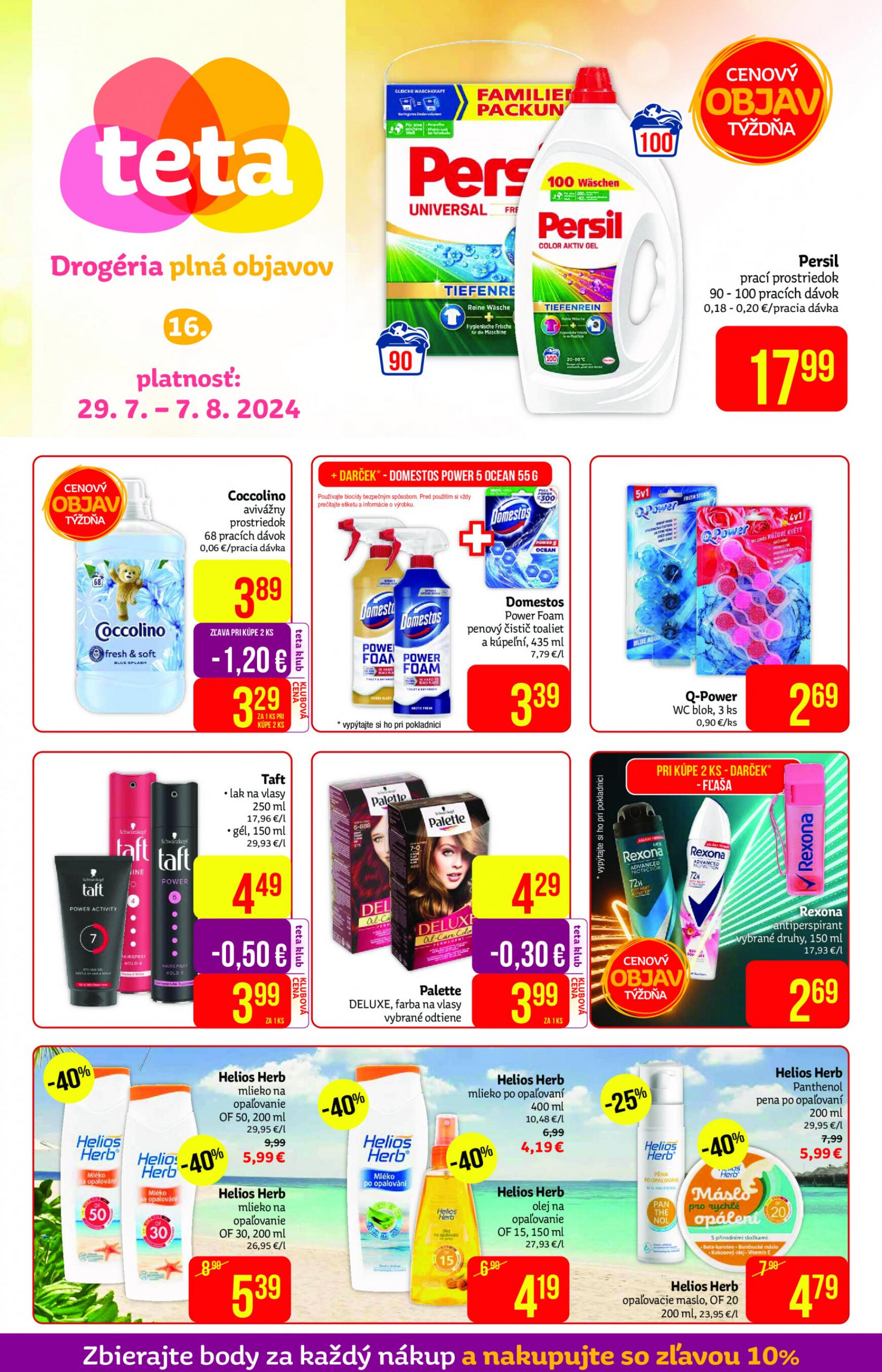 Teta drogerie leták platný od 29.07. - 07.08.