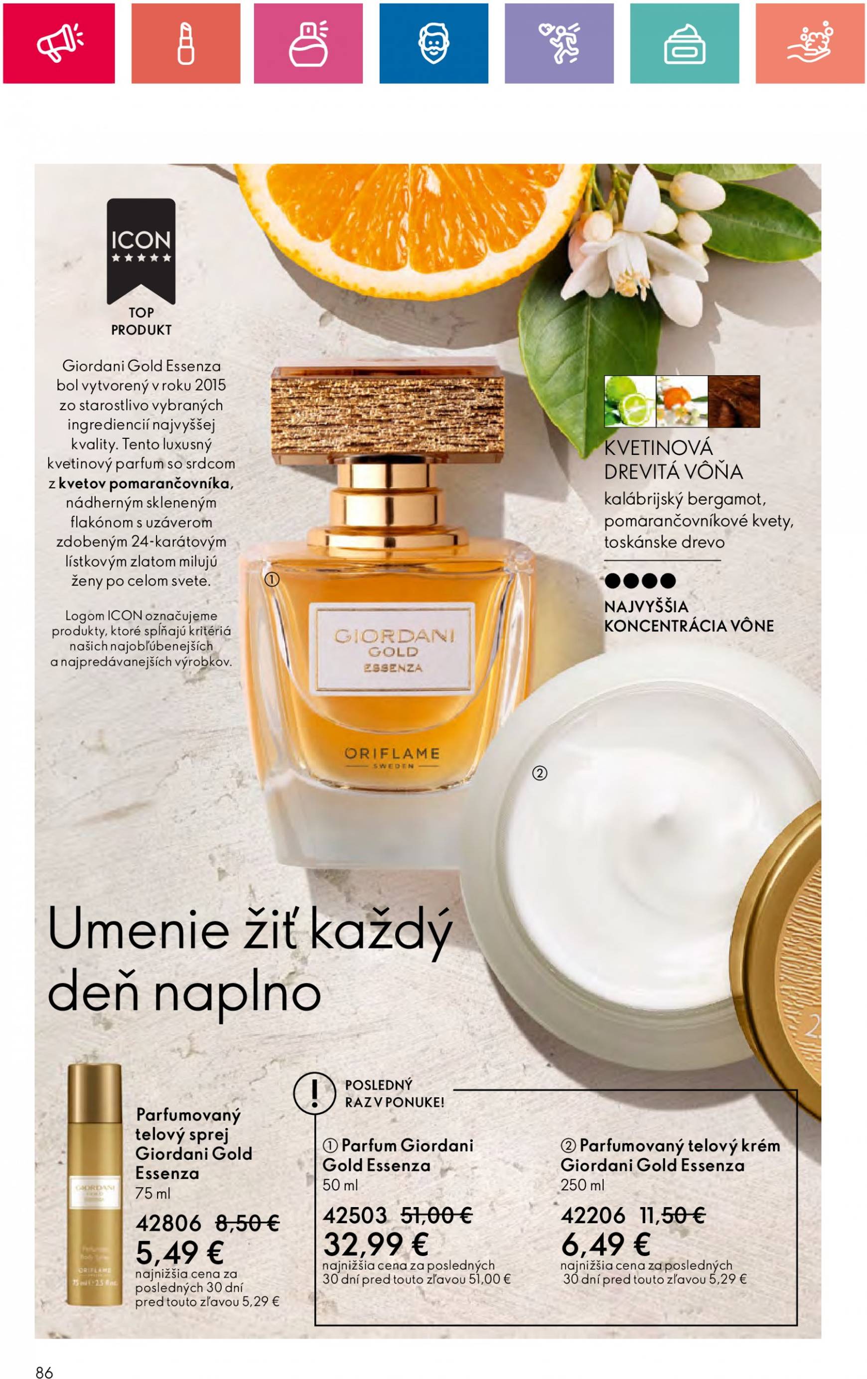 ORIFLAME leták platný od 10.09. - 30.09. 86