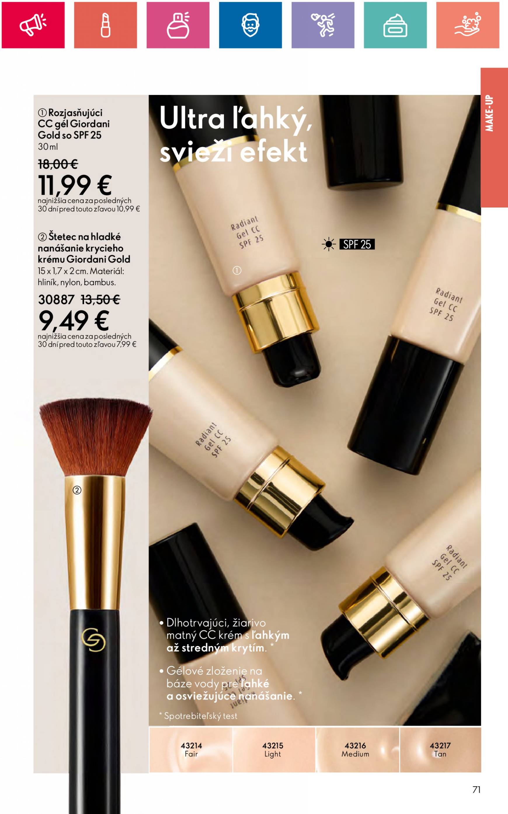 ORIFLAME leták platný od 10.09. - 30.09. 71