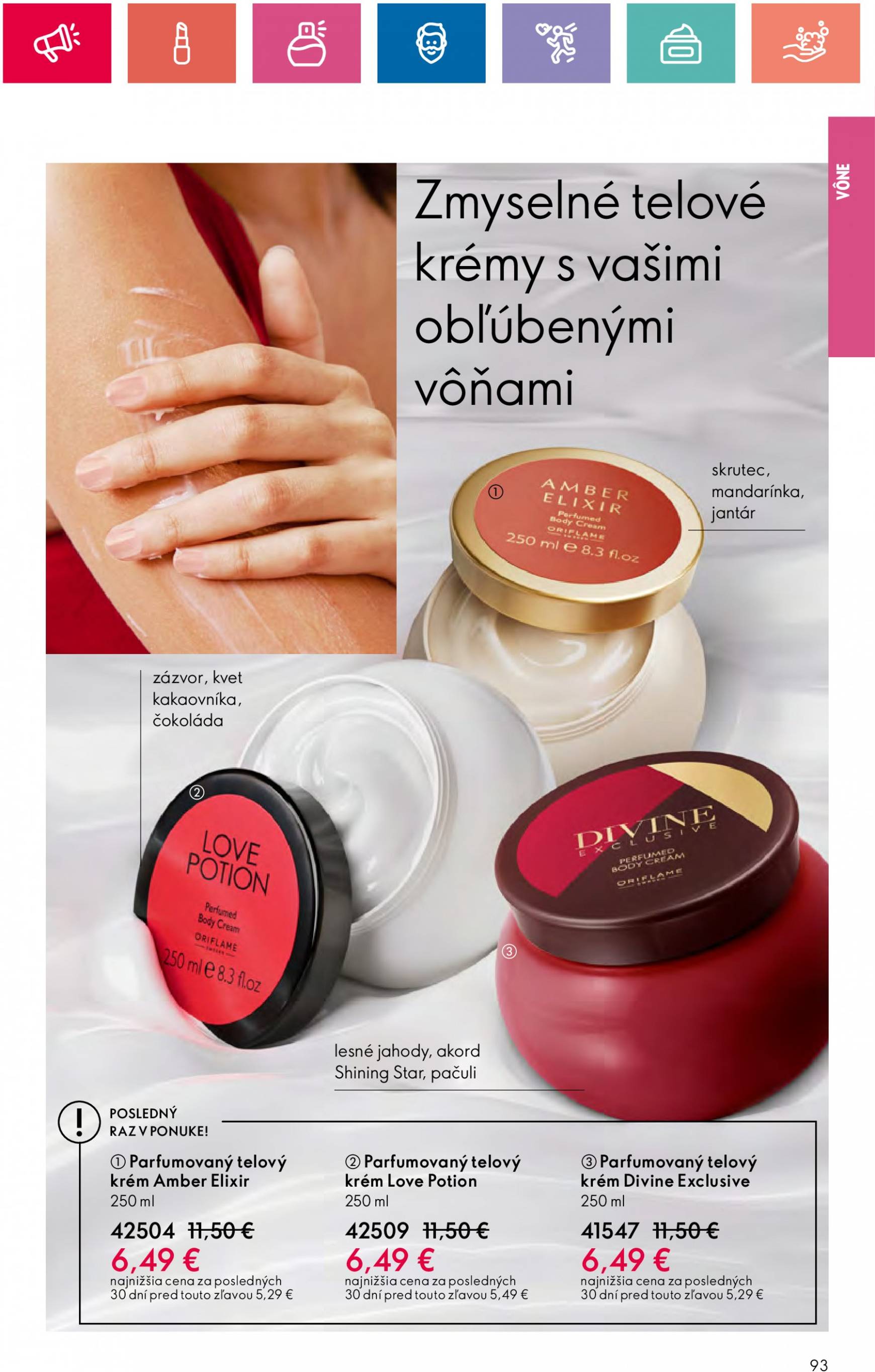 ORIFLAME leták platný od 10.09. - 30.09. 93