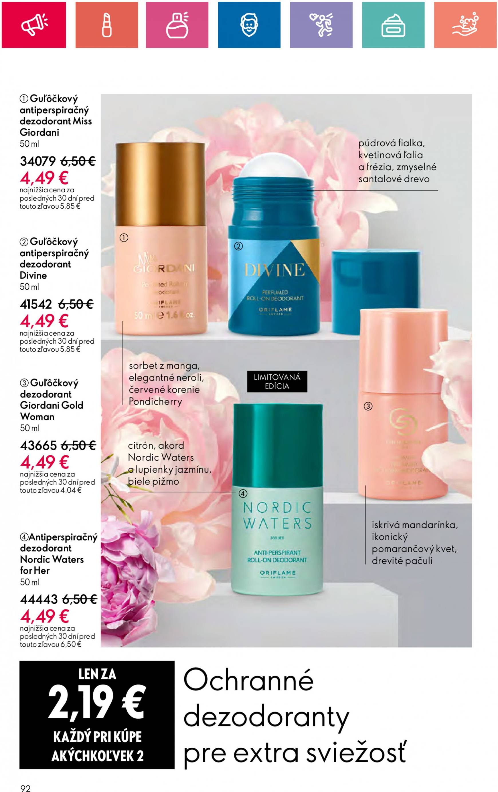 ORIFLAME leták platný od 10.09. - 30.09. 92