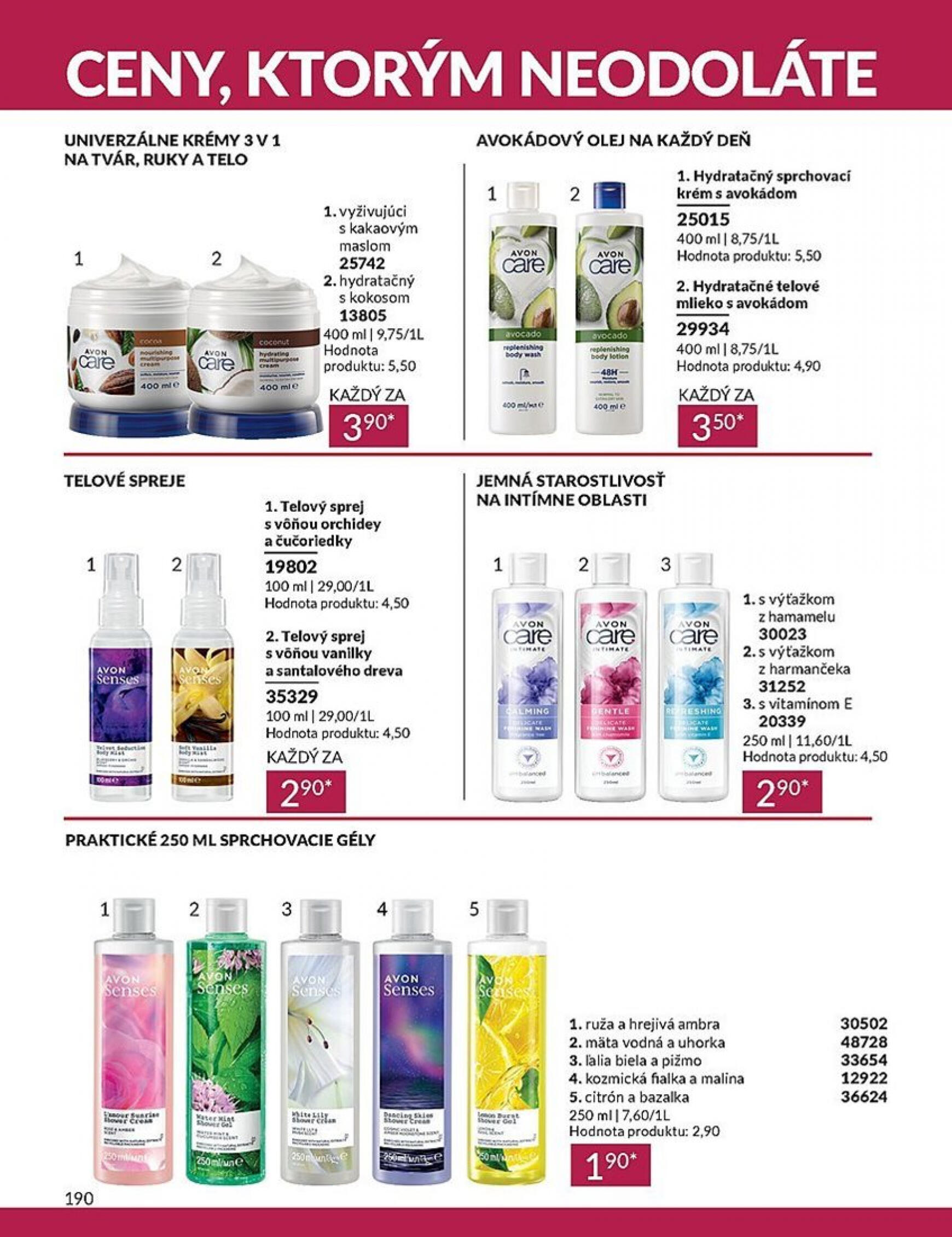 Avon leták platný od 01.06. - 30.06. 190