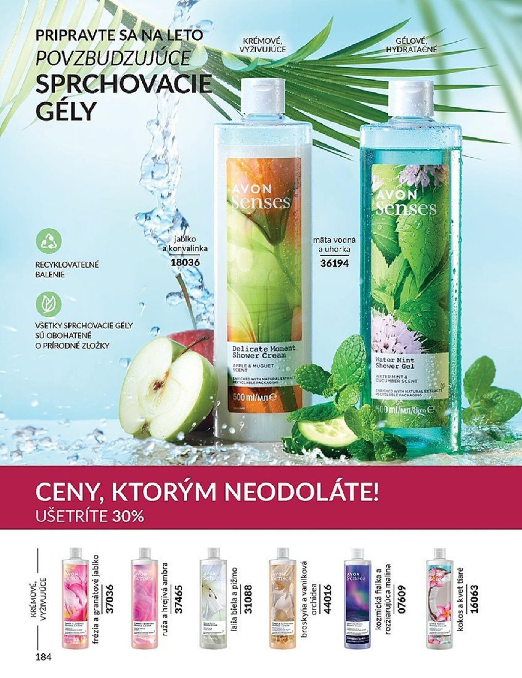 Avon leták platný od 01.06. - 30.06. 184