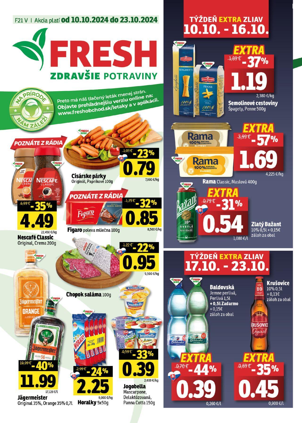 Fresh Východné Slovensko 10.10.2024 - 23.10.2024