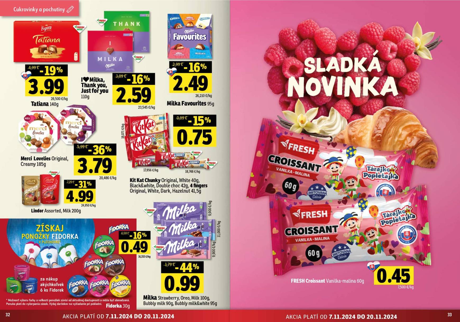 Fresh - Stredné a západné Slovensko leták platný od 07.11. - 20.11. 17