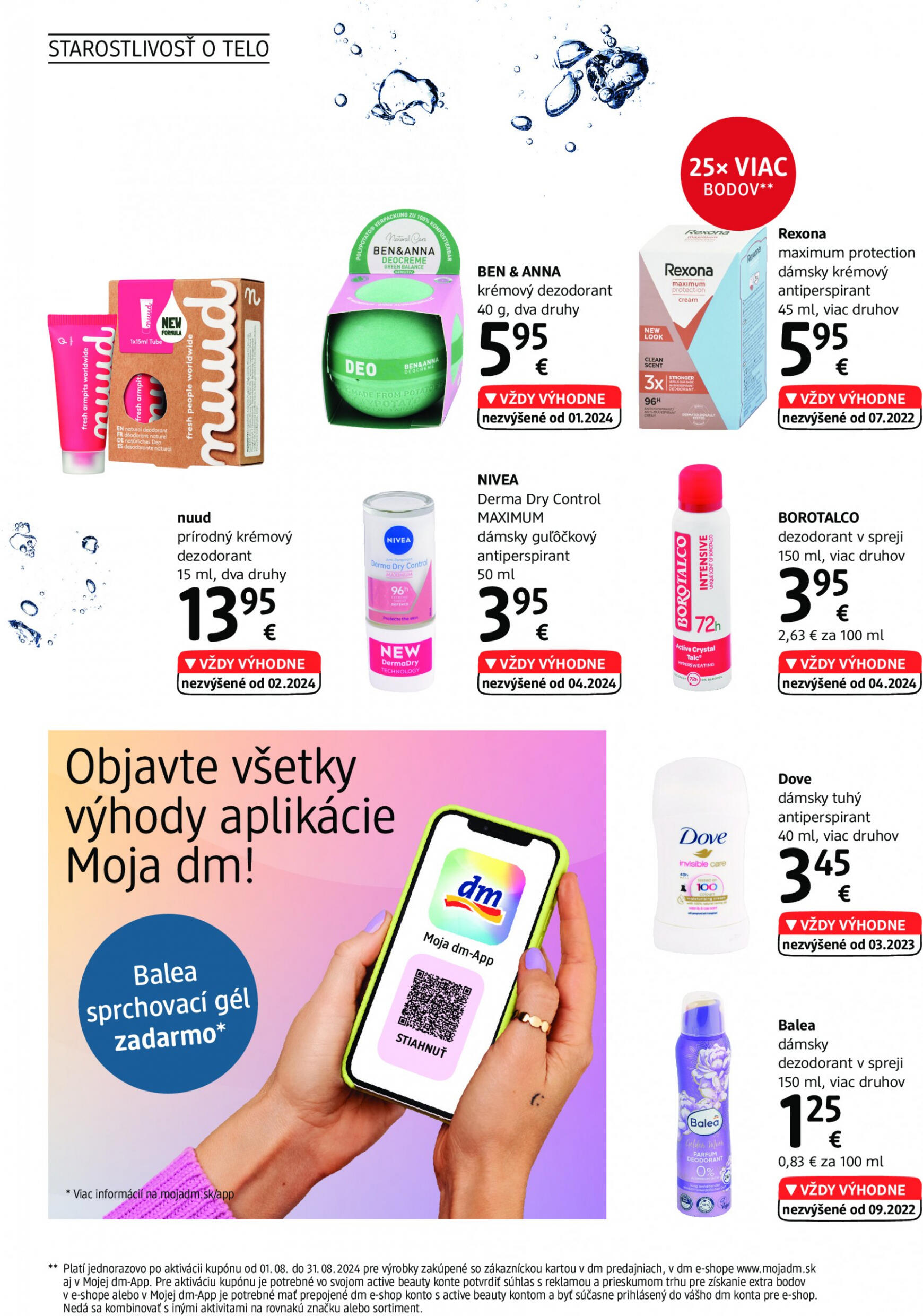 dm drogerie - Journal a active beauty leták platný od 01.08. - 31.08. 12