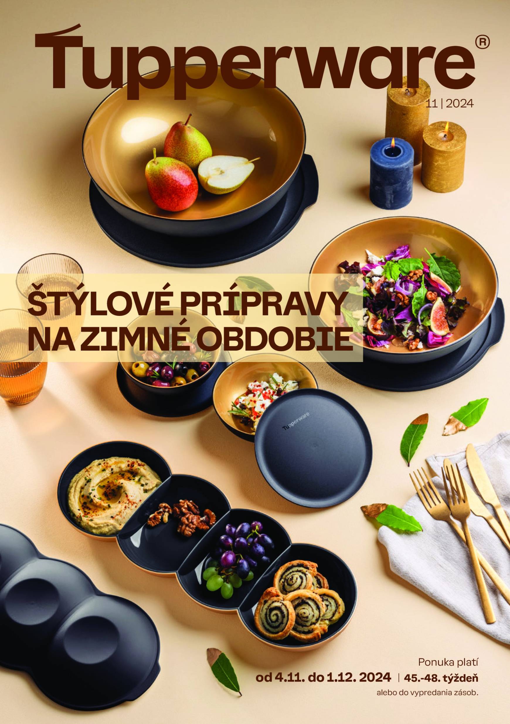 Tupperware - Štýlové prípravy na zimné obdobie leták platný od 04.11. - 01.12.