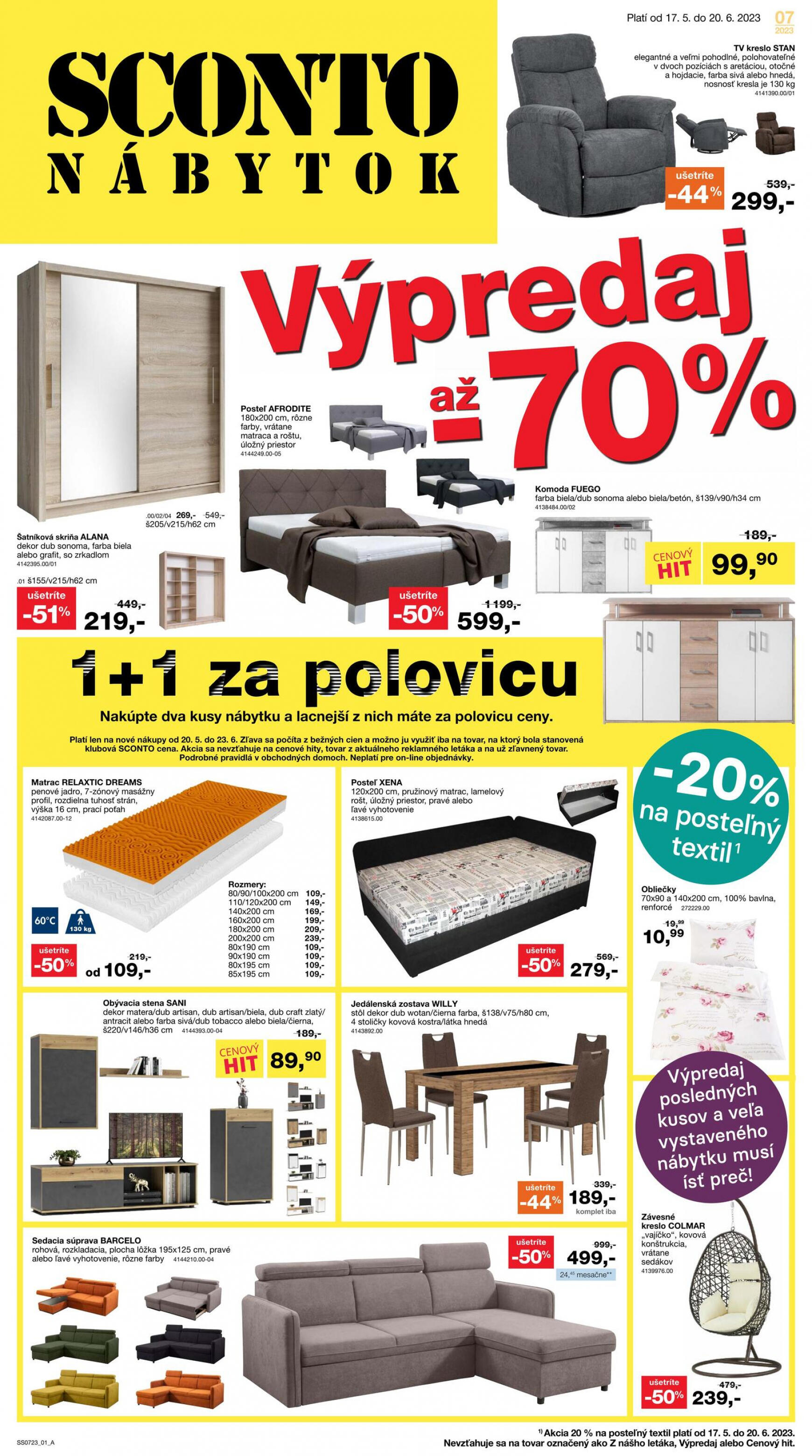 Sconto - Výpredaj až -70%