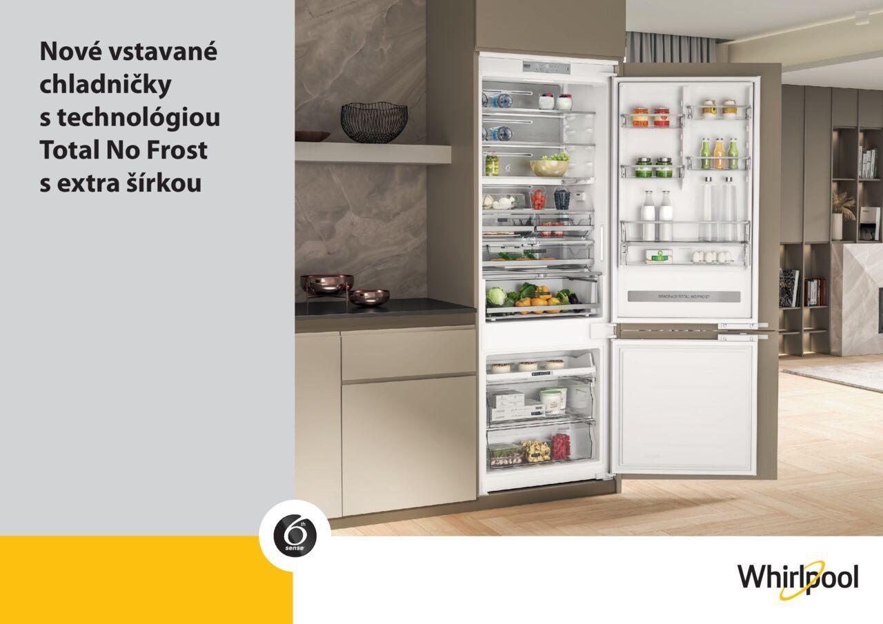 Whirlpool Vstavané chladničky Whirlpool s extra šírkou od piatka 19.05.2023