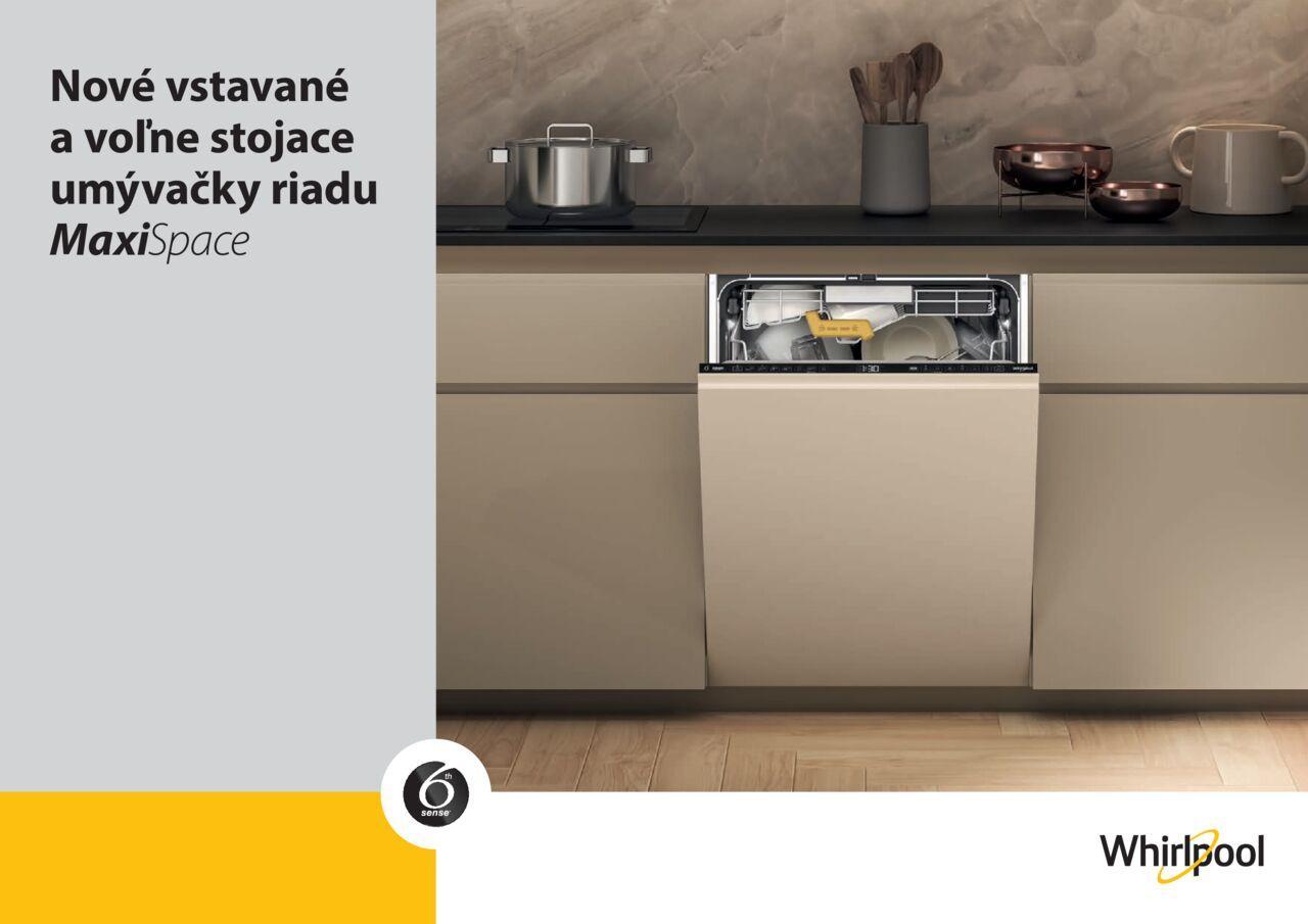 Whirlpool Nové vstavané aj voľne stojace modely umývačiek od utorka 19.12.2023