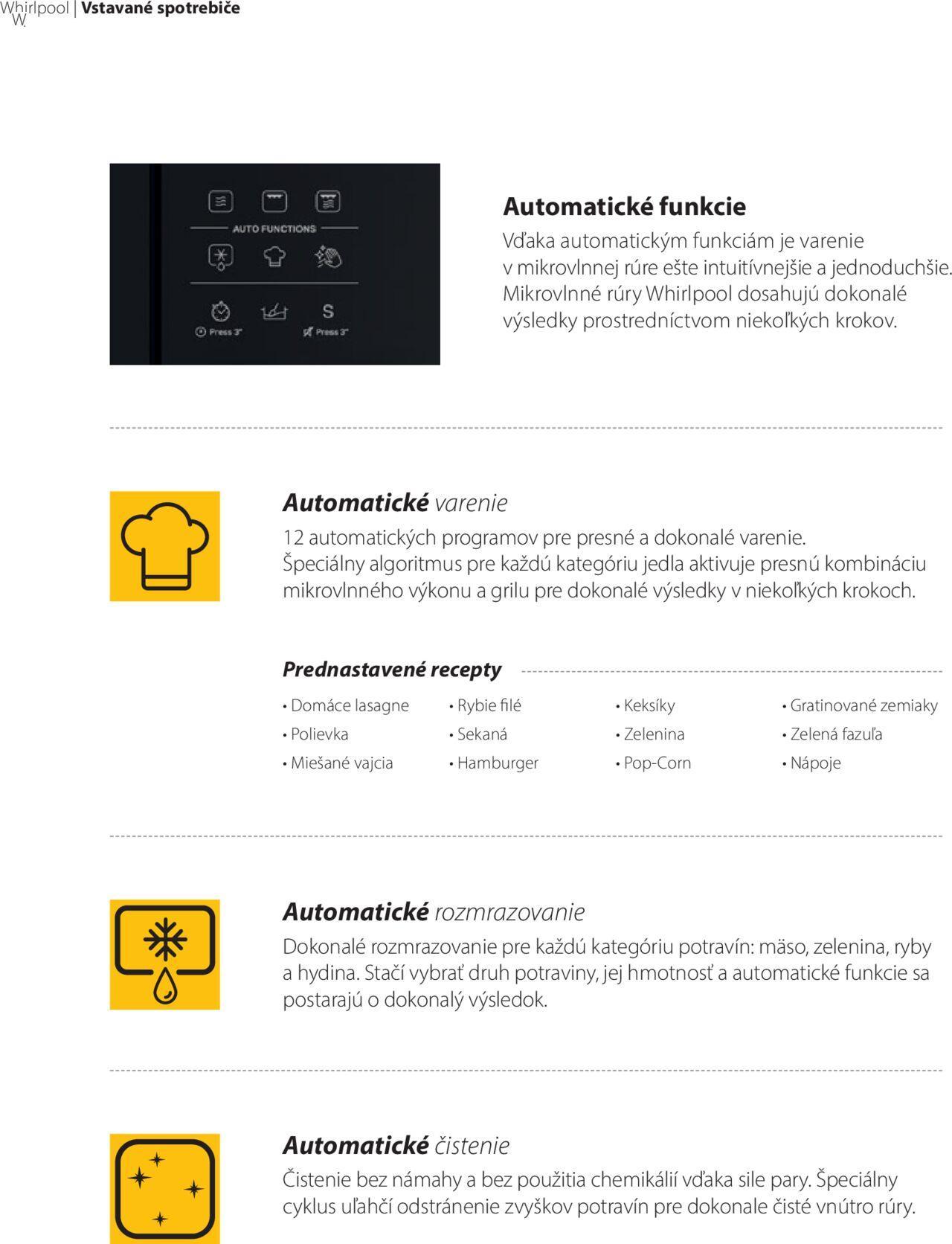 Whirlpool katalóg vstavaných spotrebičov od štvrtka 25.01.2024 81