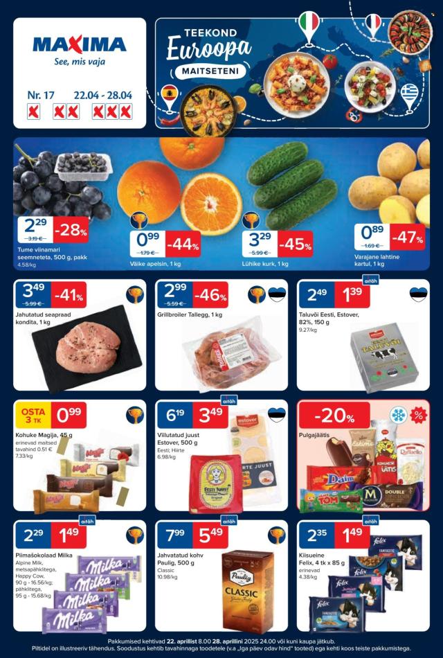 MAXIMA Kataloog