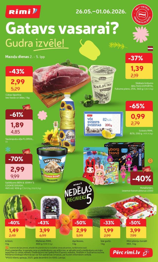 RIMI atlaides, jaunākie izdevumi un darba laiki | PromoAkcija.lv