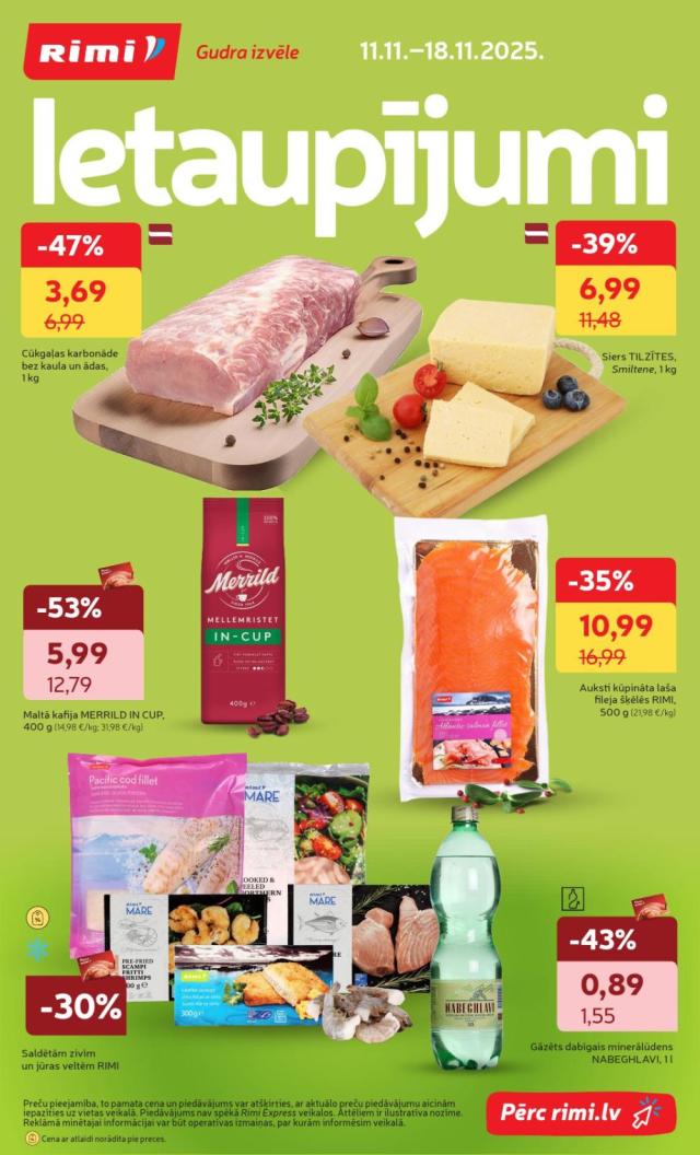 RIMI piedāvājumi katalogs
