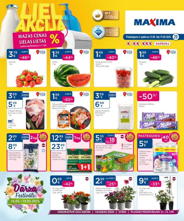 MAXIMA piedāvājumu buklets