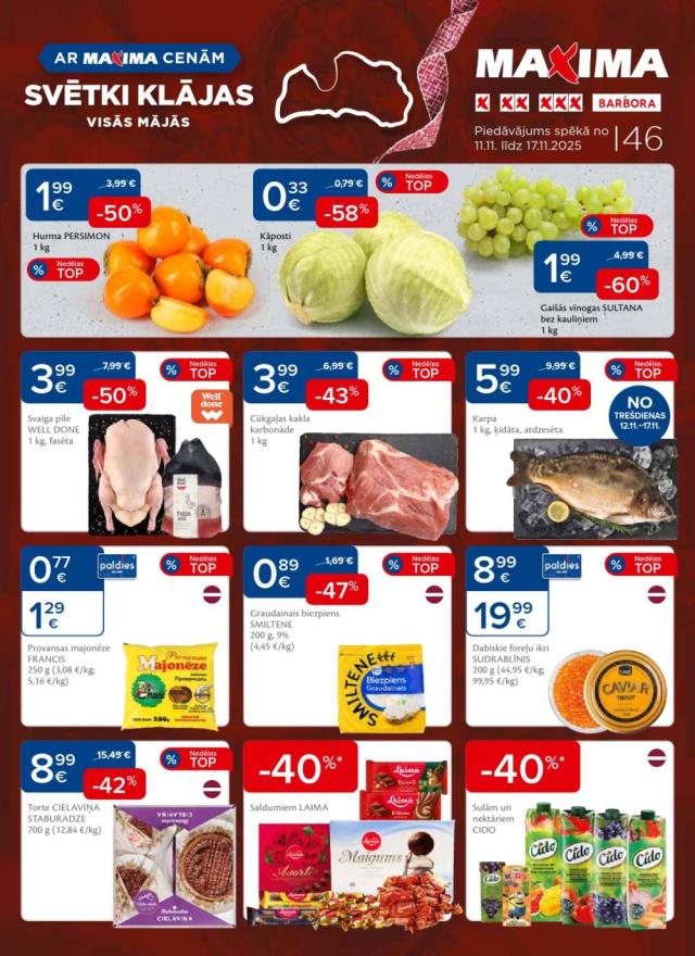 MAXIMA piedāvājumi katalogs